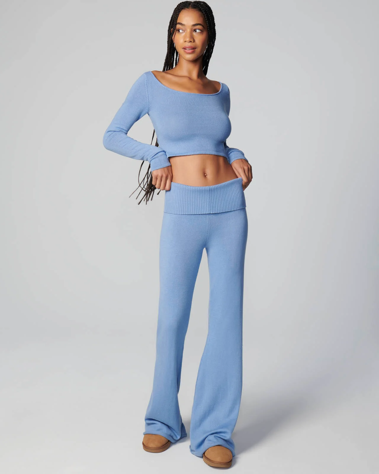 Barre Foldover Wide Leg Pant - Image 3