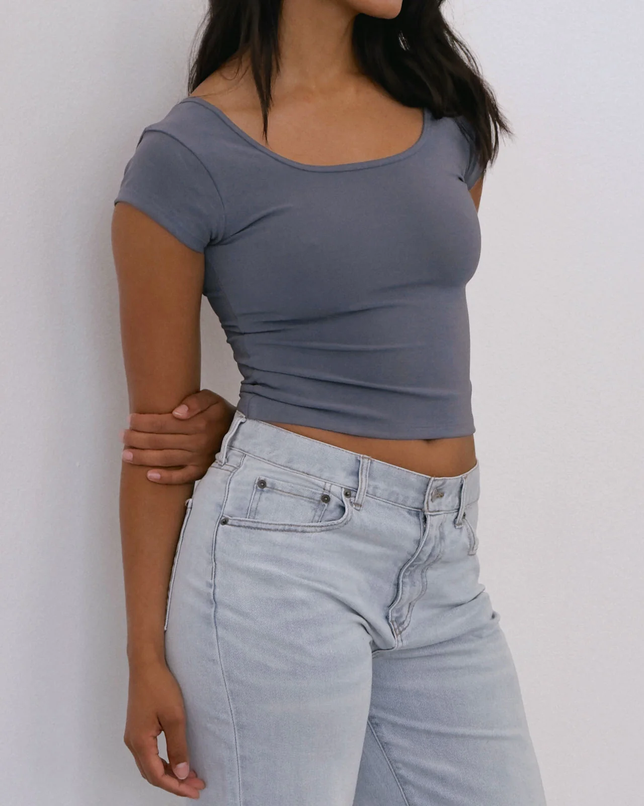 Compact Jersey Scoop Tee - Image 7