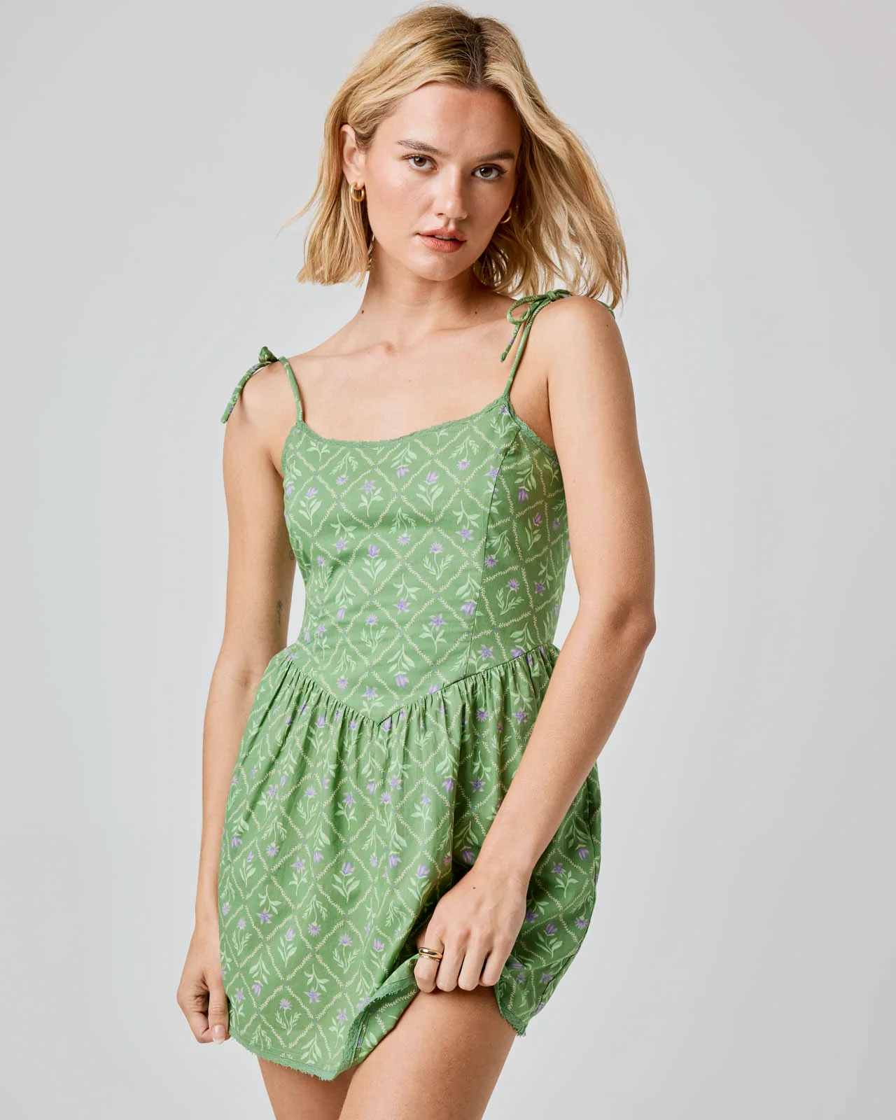 Cotton Fit & Flare Dress - Image 16