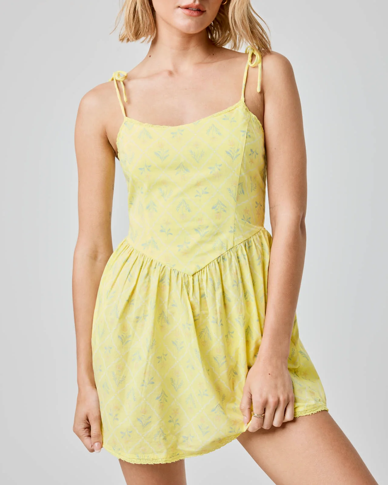 Cotton Fit & Flare Dress - Image 3