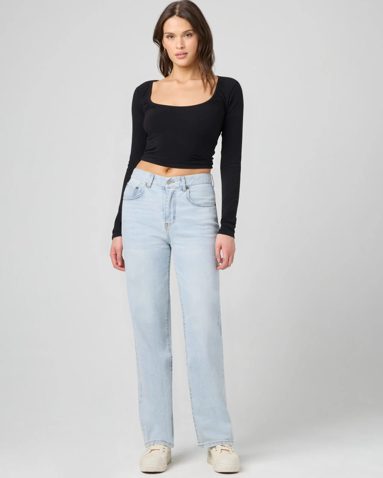 Cotton Modal Ruched Long Sleeve - Image 17