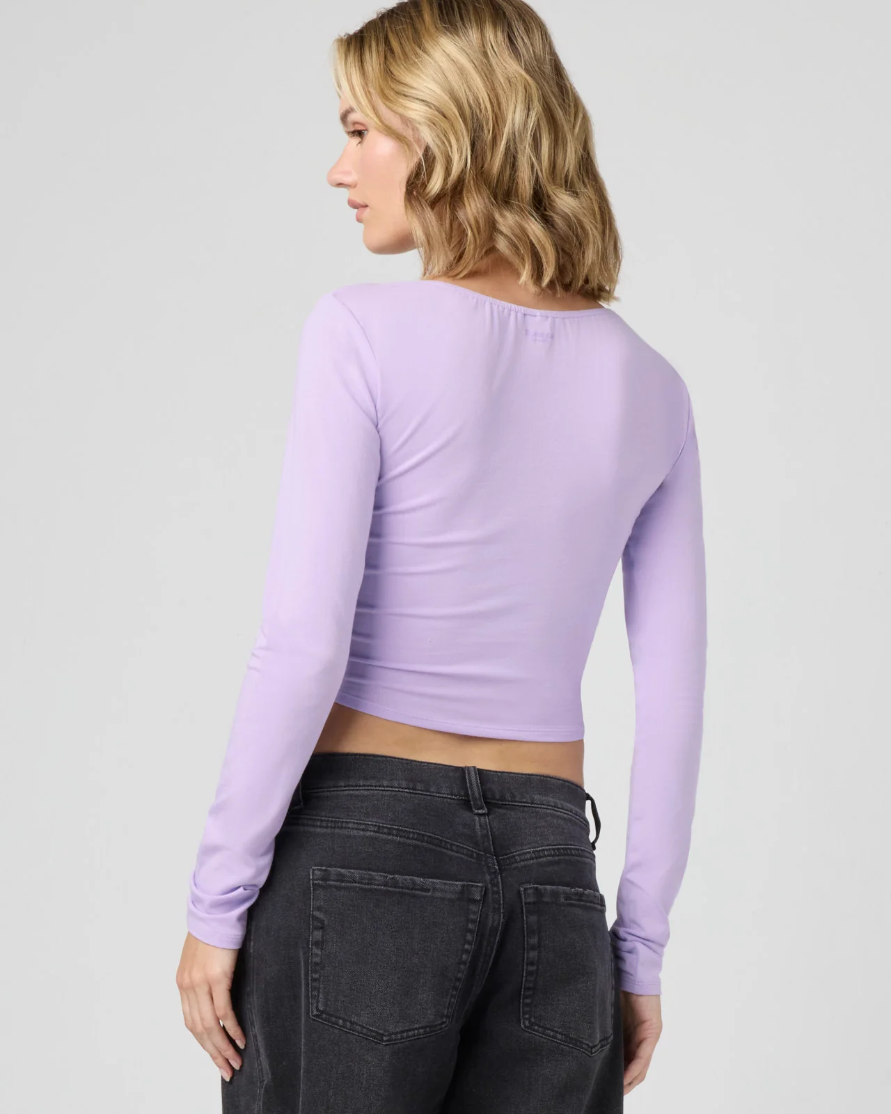 Cotton Modal Ruched Long Sleeve - Image 27