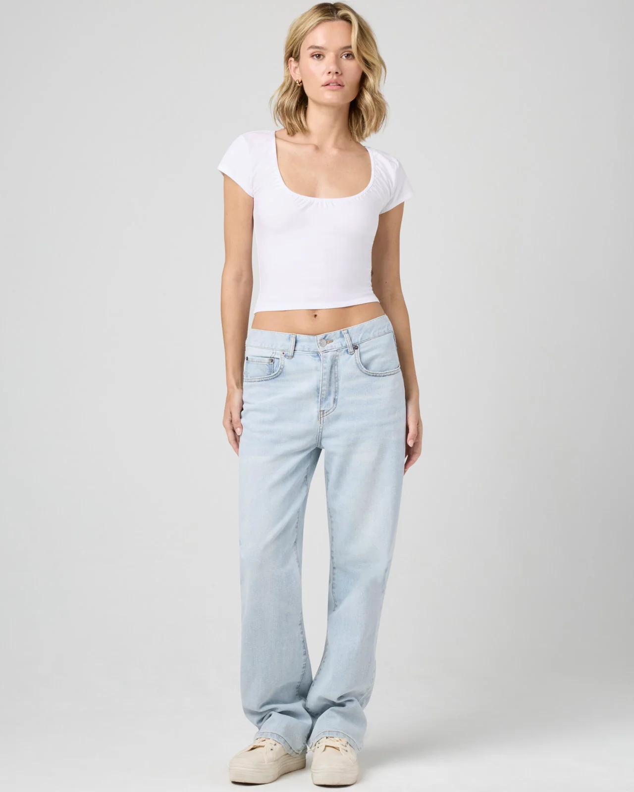 Cotton Modal Ruched Short Sleeve - Image 27