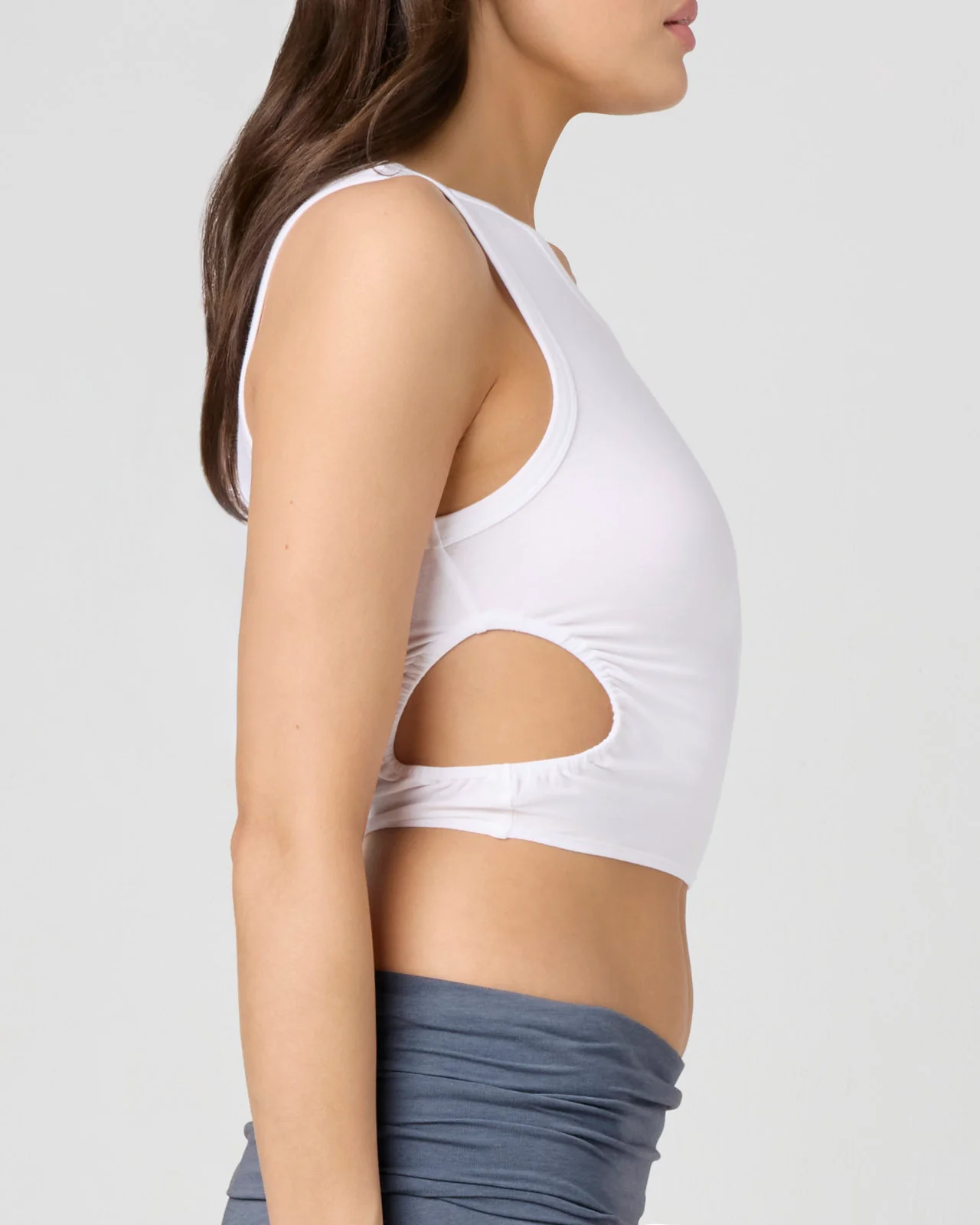 Cotton Modal Ruched Tank - Image 13