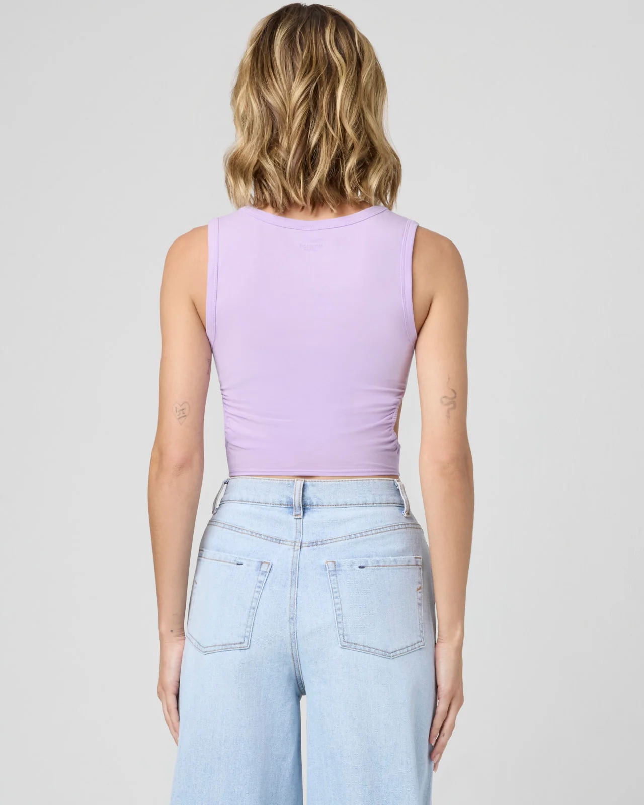 Cotton Modal Ruched Tank - Image 6
