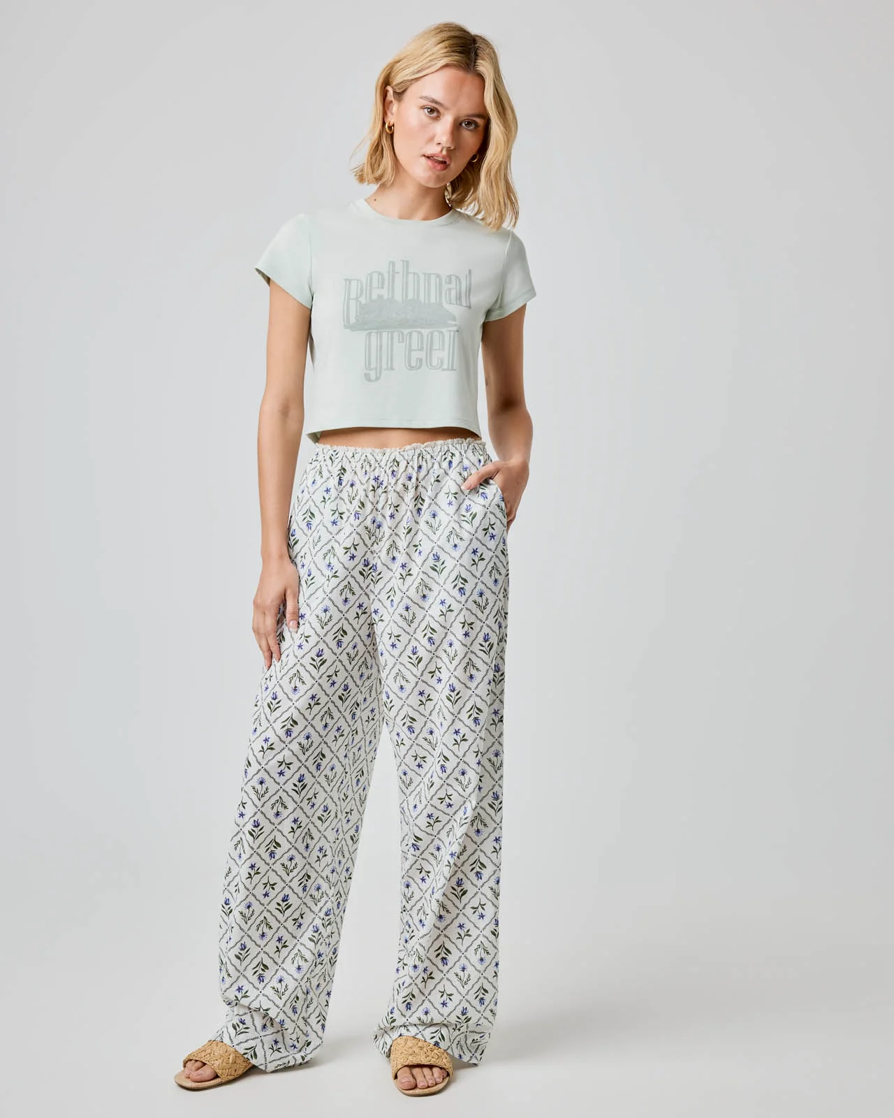 Cotton Wide Leg Pant - Image 16