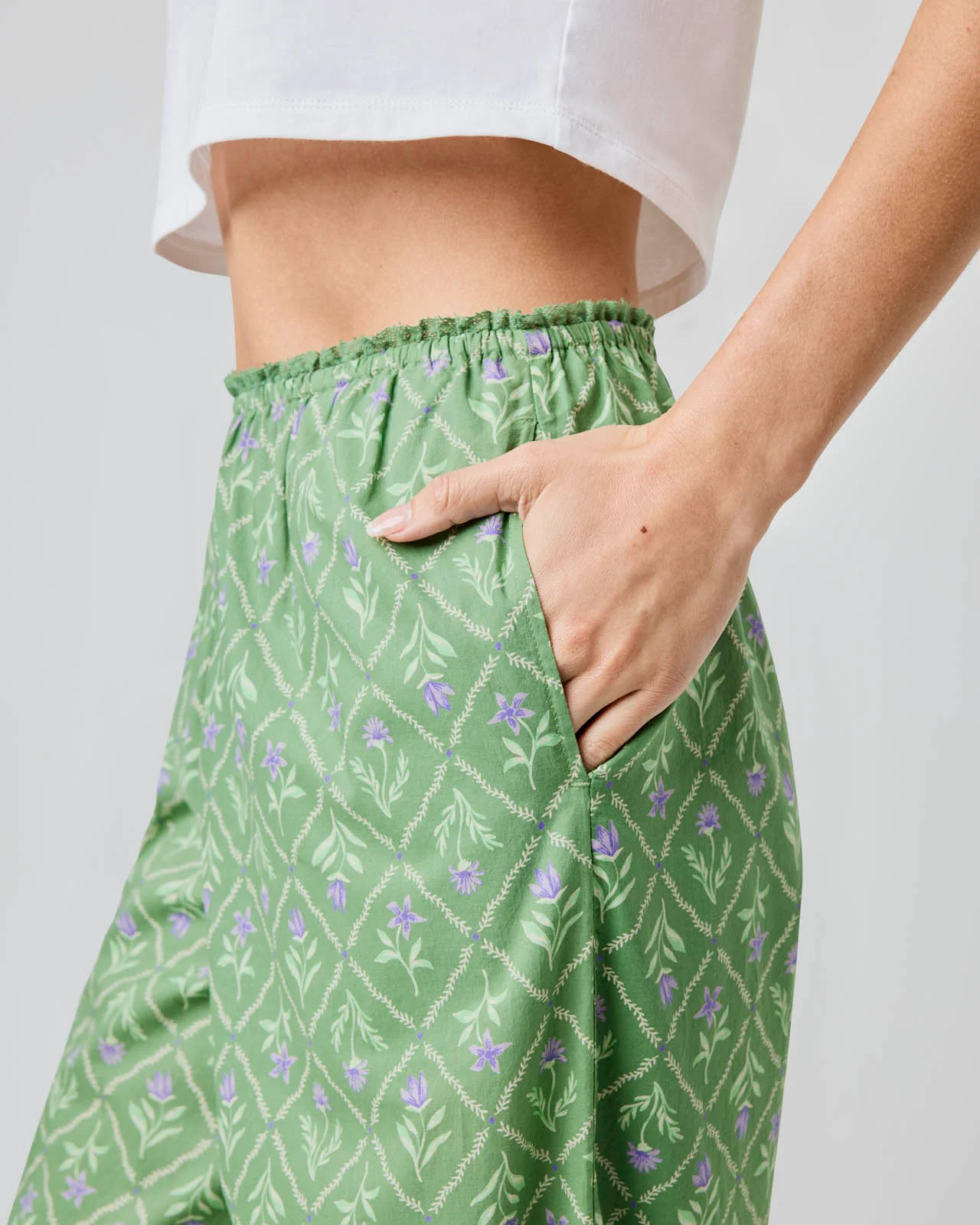 Cotton Wide Leg Pant - Image 23