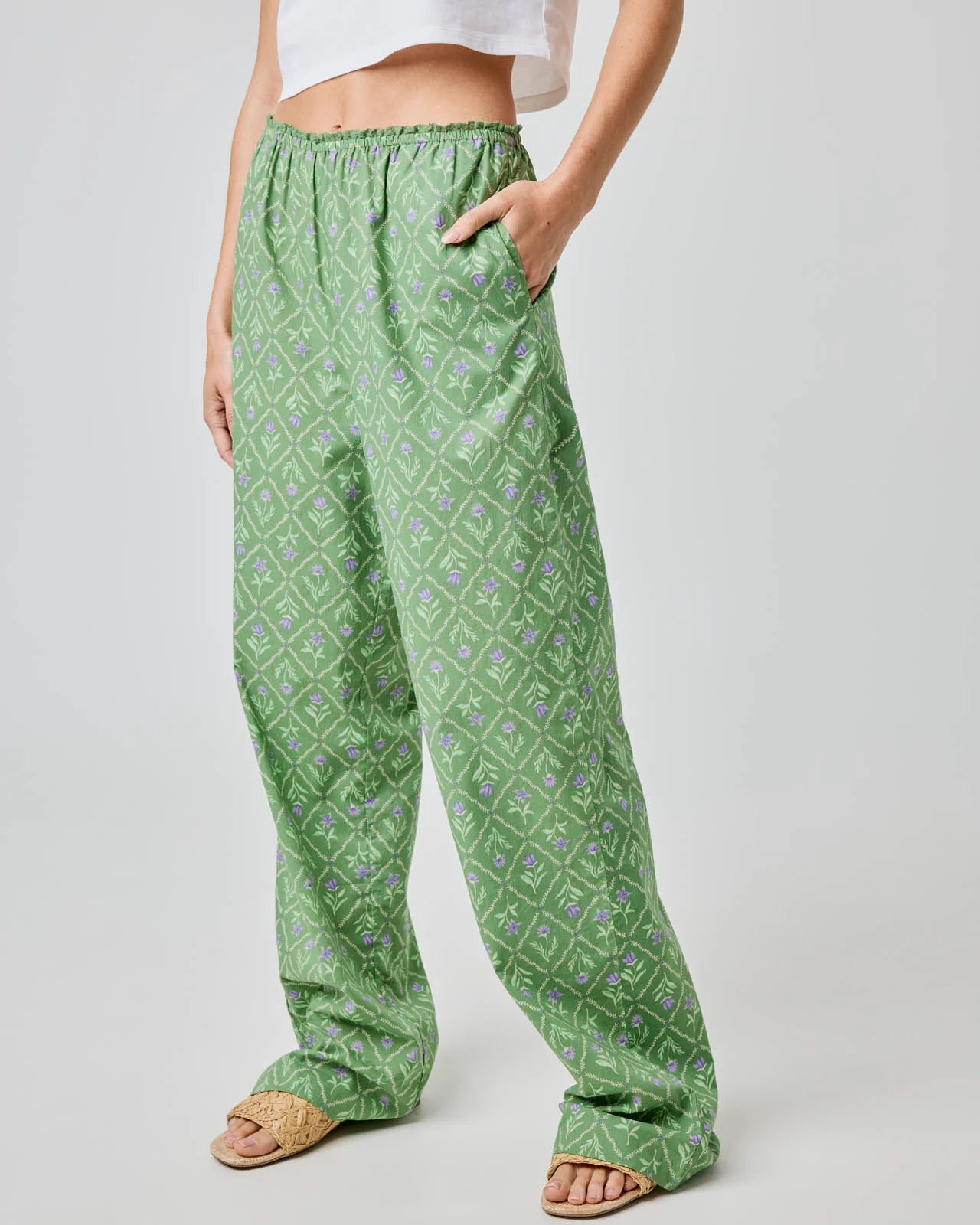 Cotton Wide Leg Pant - Image 24