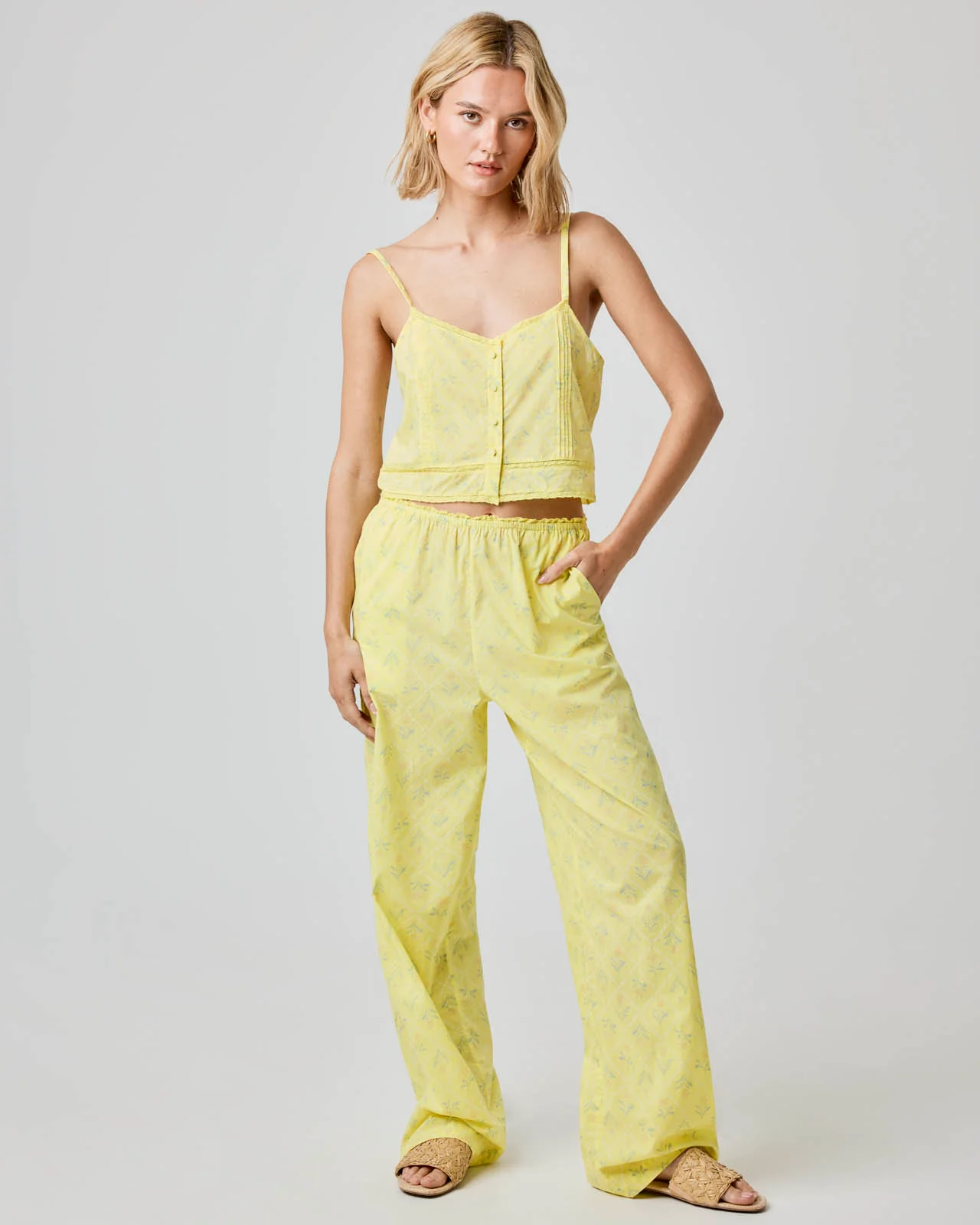 Cotton Wide Leg Pant - Image 3