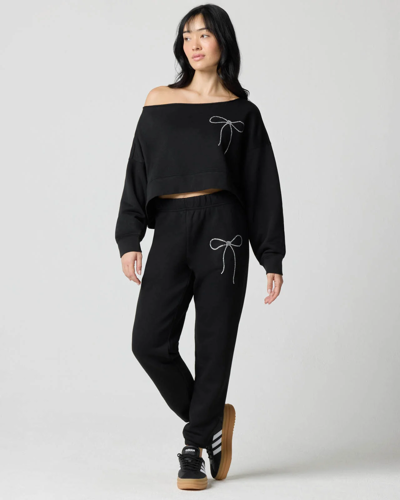 Cozy Crush Bedazzled Off-Shoulder Pullover - Image 10