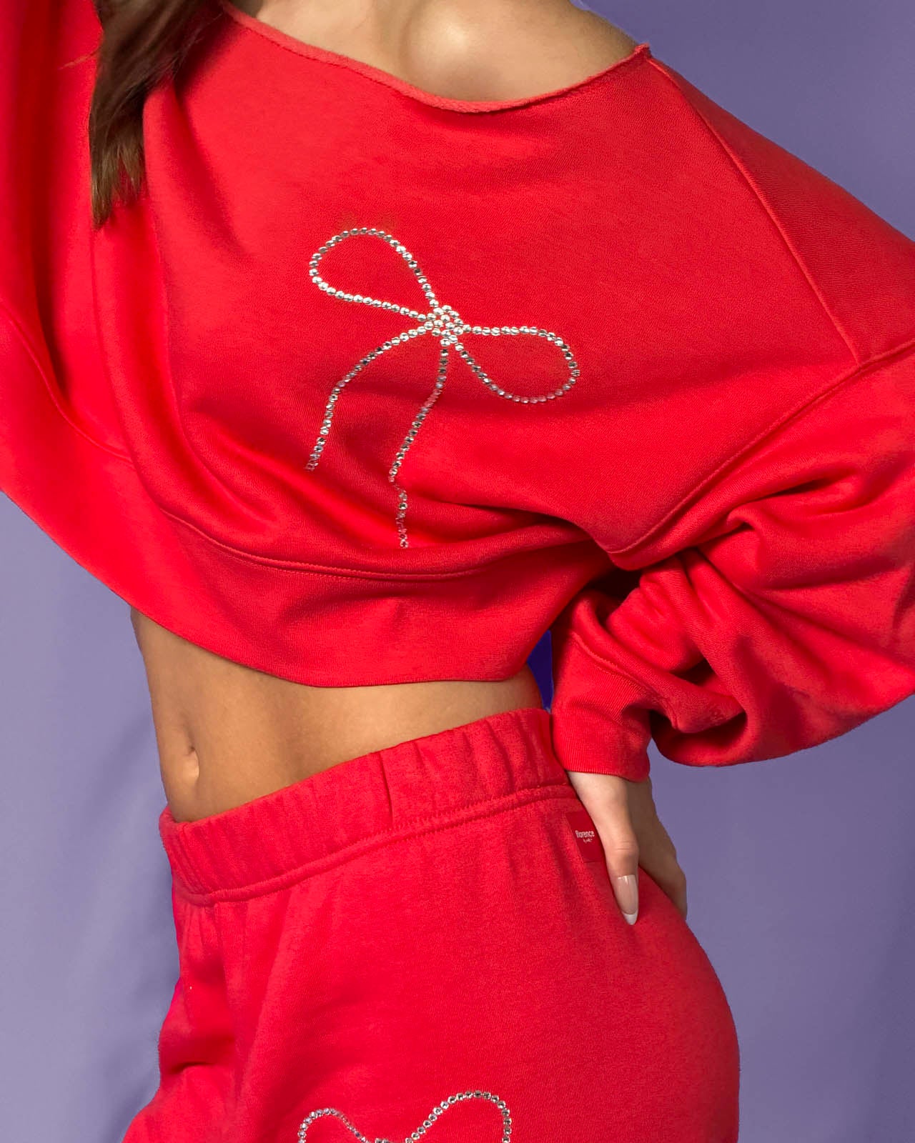 Cozy Crush Bedazzled Off-Shoulder Pullover - Image 14