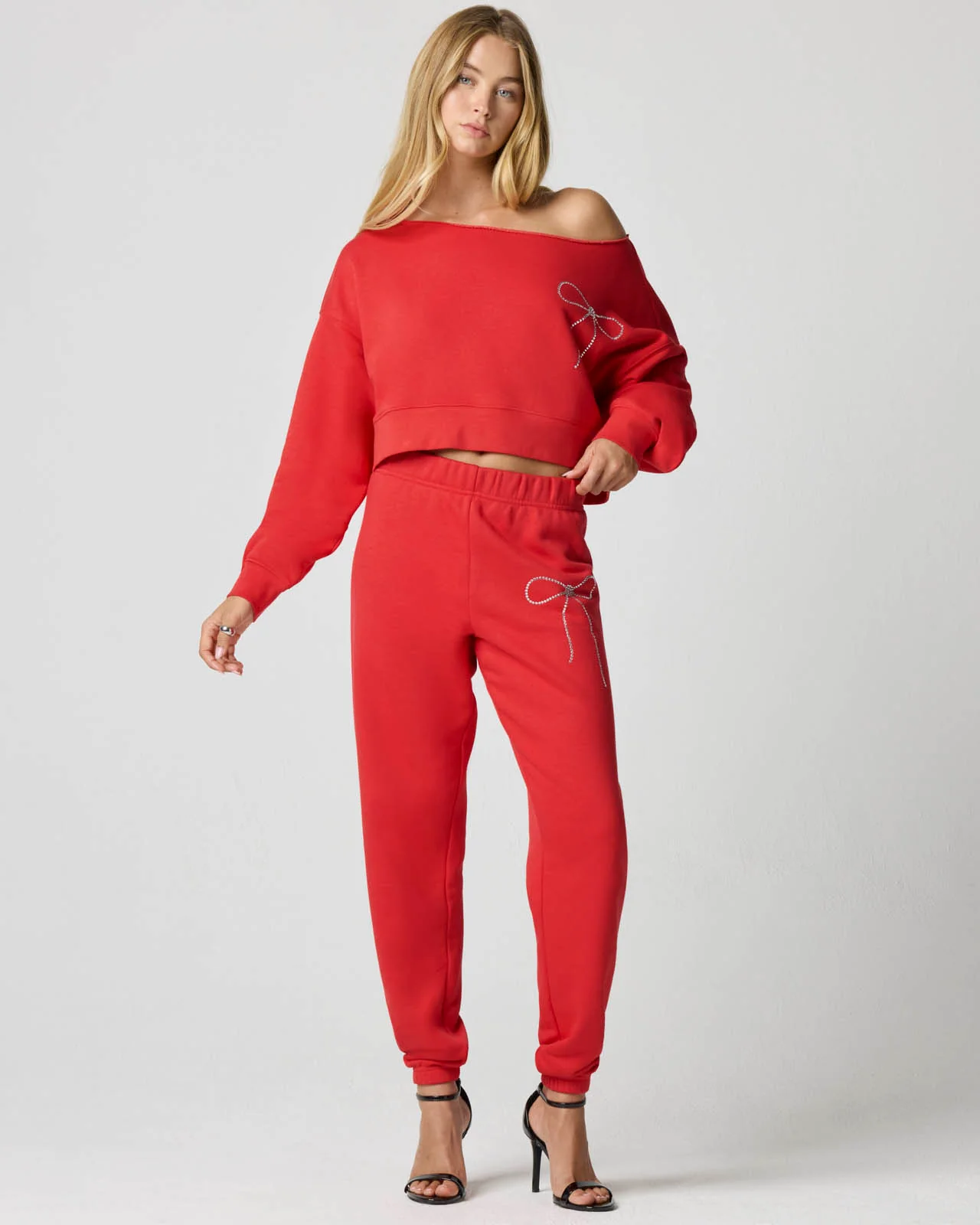 Cozy Crush Bedazzled Off-Shoulder Pullover - Image 17