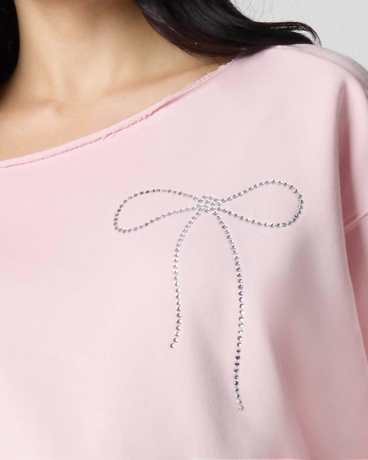 Cozy Crush Bedazzled Off-Shoulder Pullover - Image 4