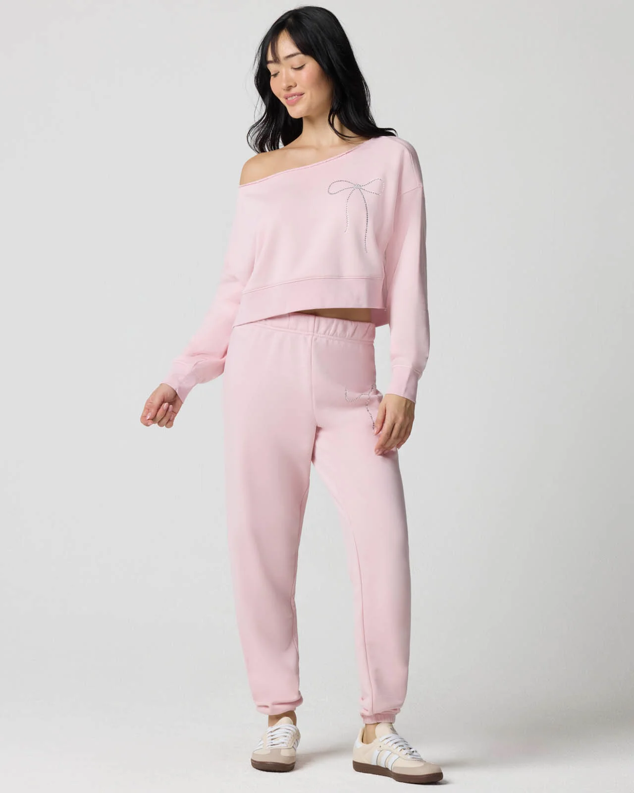 Cozy Crush Bedazzled Off-Shoulder Pullover - Image 5