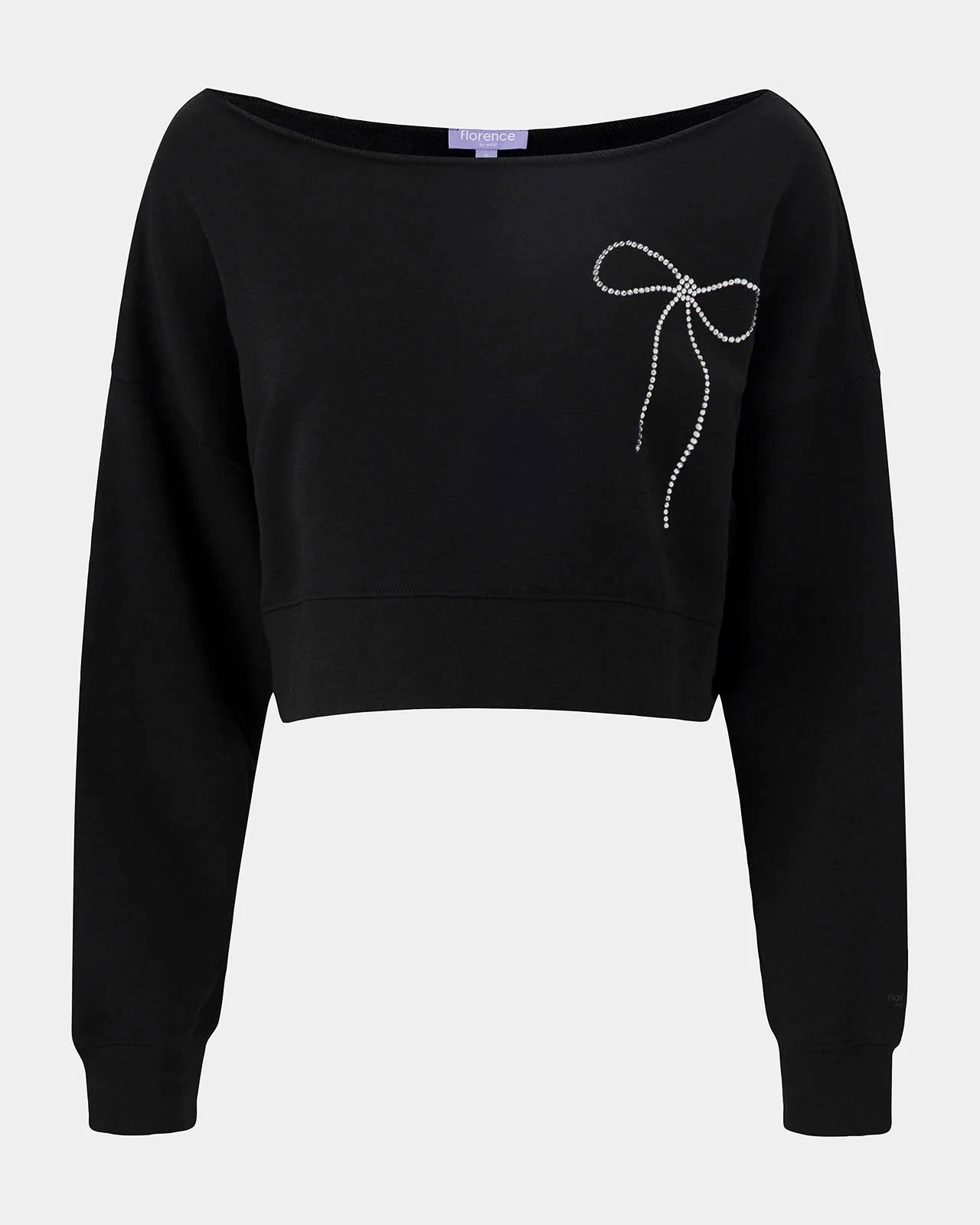 Cozy Crush Bedazzled Off-Shoulder Pullover - Image 7