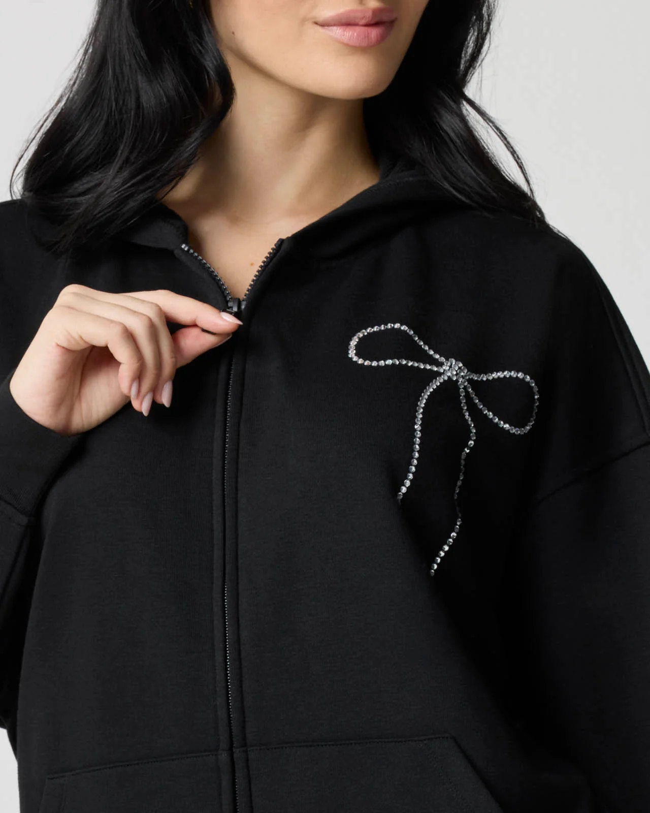 Cozy Crush Bedazzled Oversized Zip Hoodie - Image 14