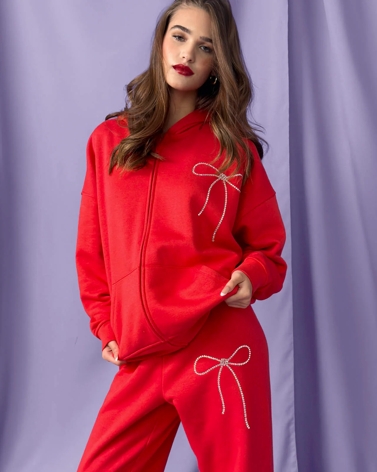 Cozy Crush Bedazzled Oversized Zip Hoodie - Image 17