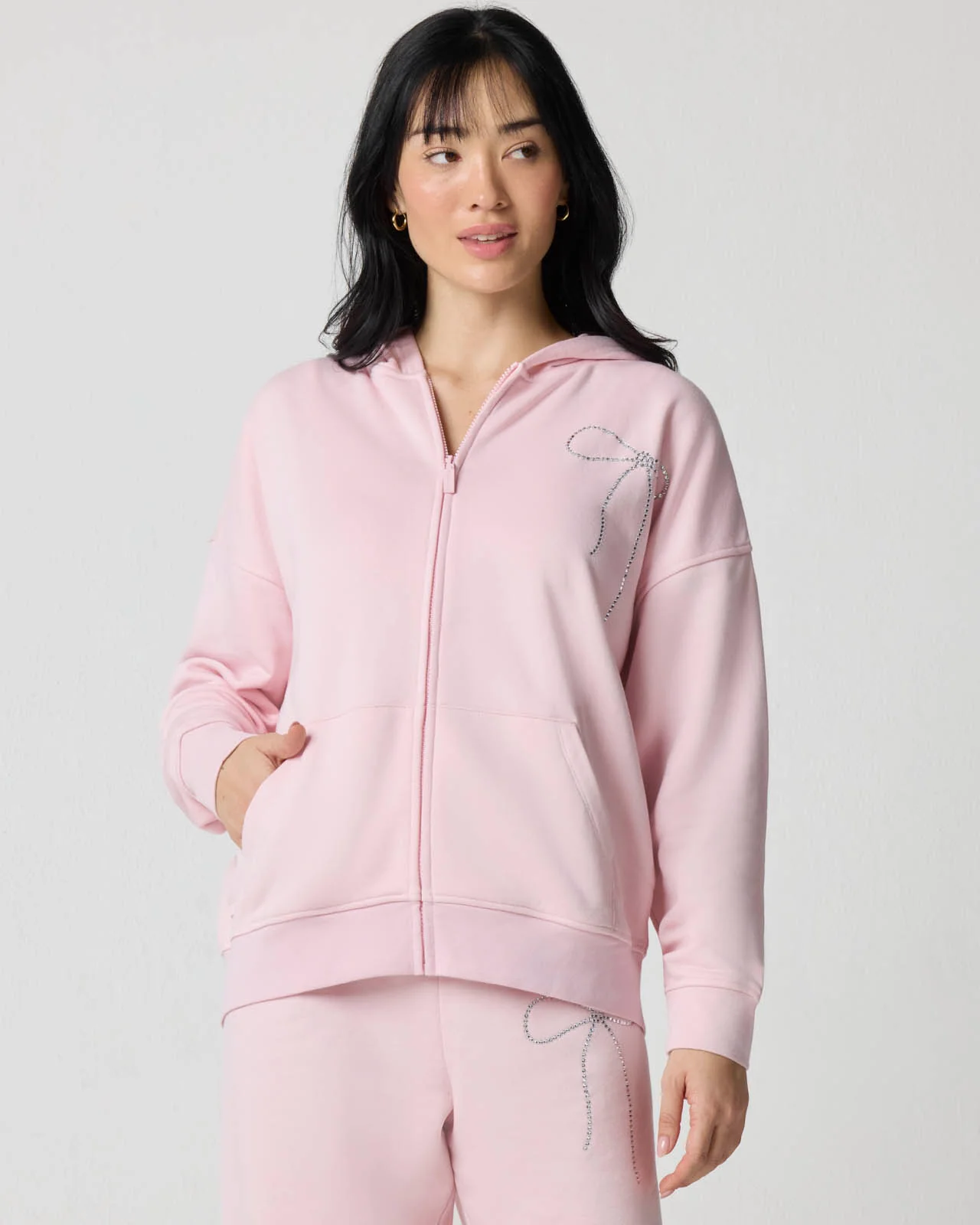 Cozy Crush Bedazzled Oversized Zip Hoodie - Image 4