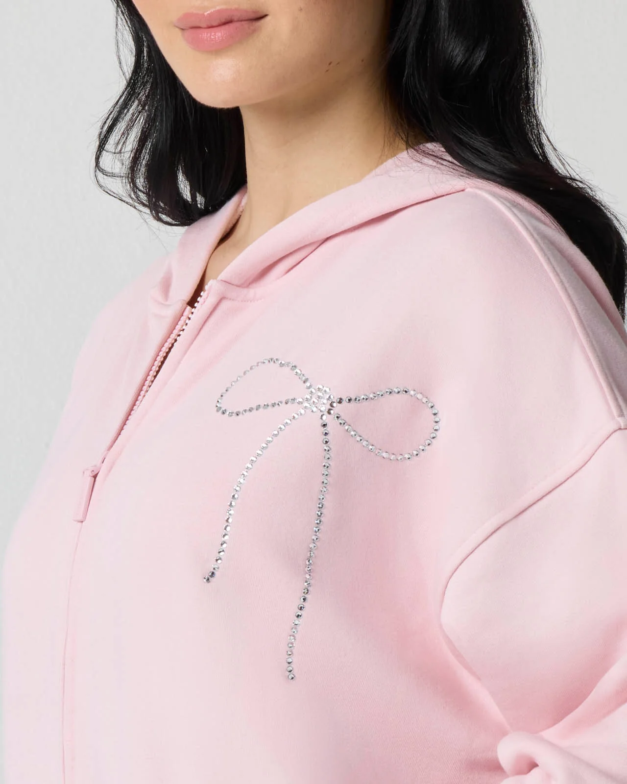Cozy Crush Bedazzled Oversized Zip Hoodie - Image 6