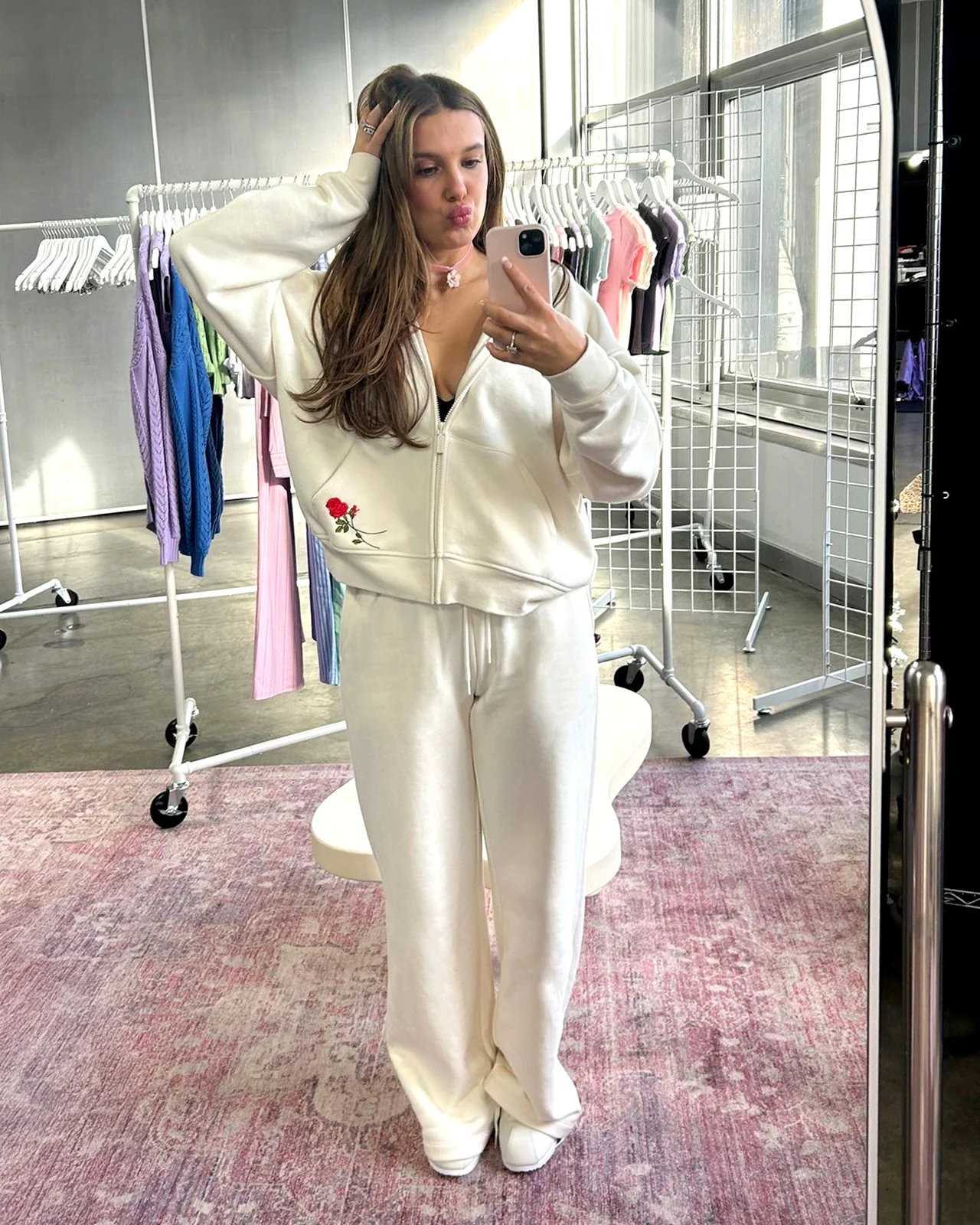 Cozy Crush Forever Oversized Zip Hoodie - Image 5