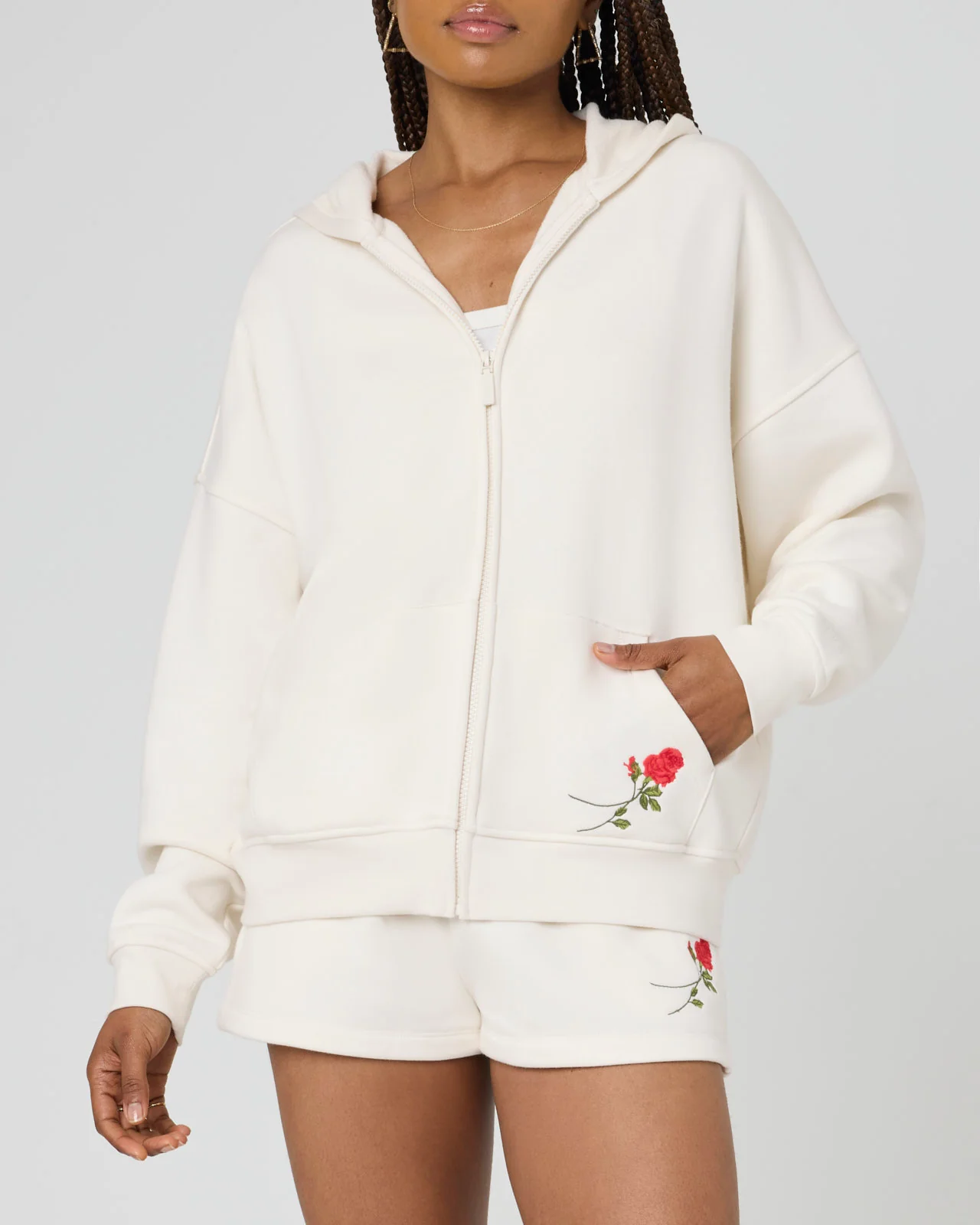 Cozy Crush Forever Oversized Zip Hoodie - Image 6