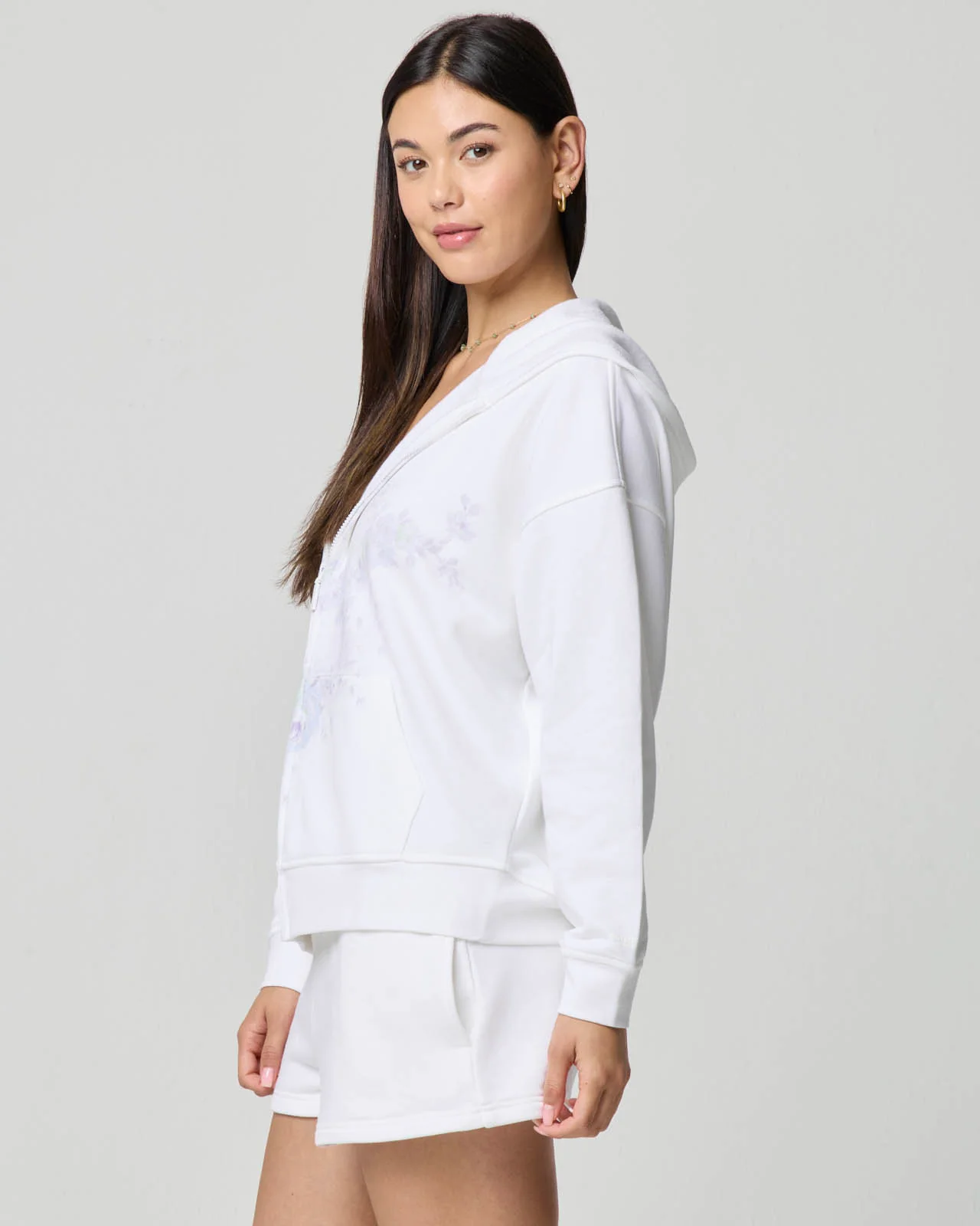 Cozy Crush Oversized Floral Zip Hoodie - Image 5