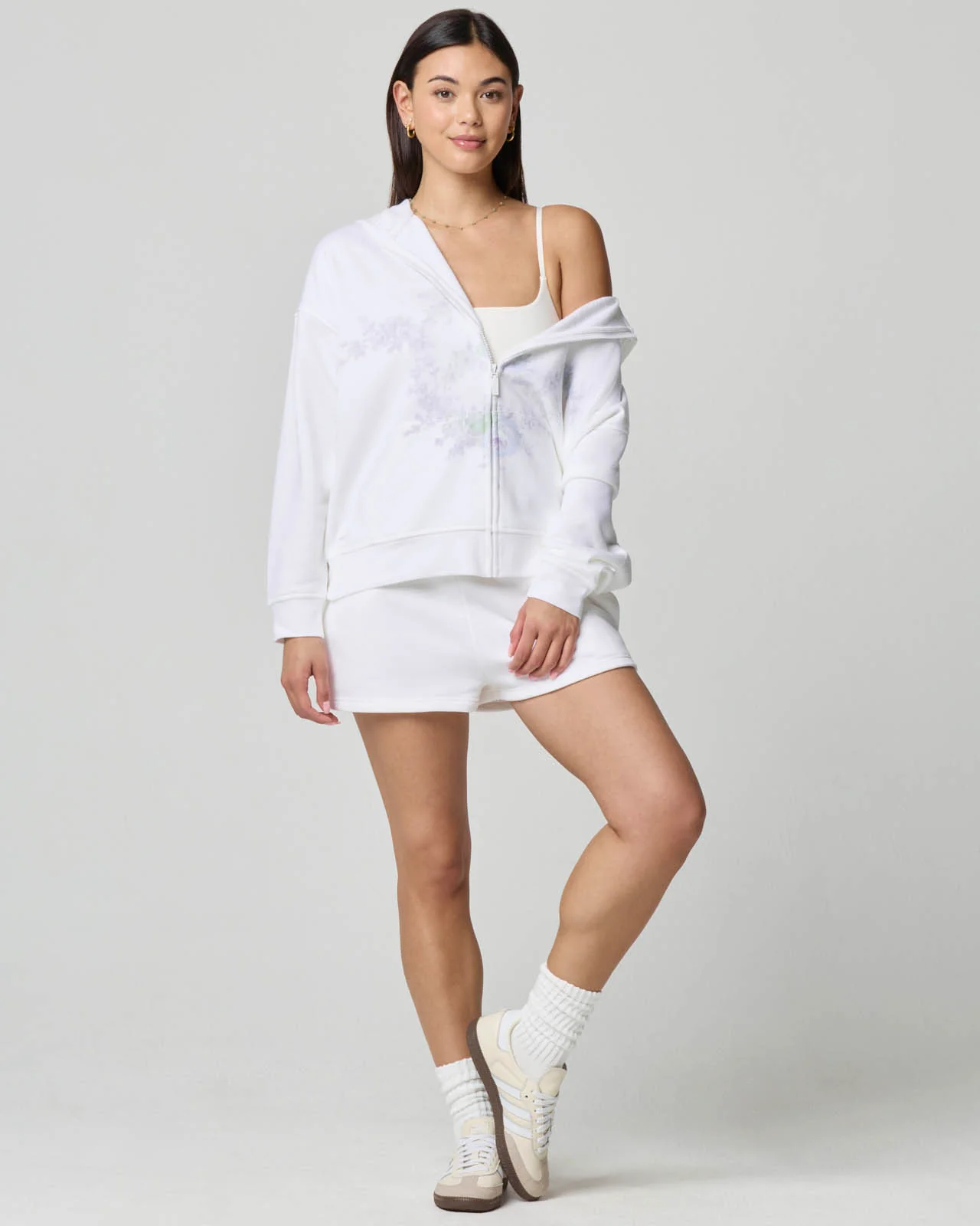 Cozy Crush Oversized Floral Zip Hoodie - Image 7