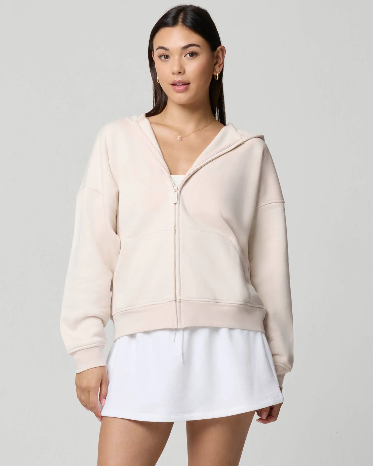 Cozy Crush Oversized Zip Graphic Hoodie - Image 4