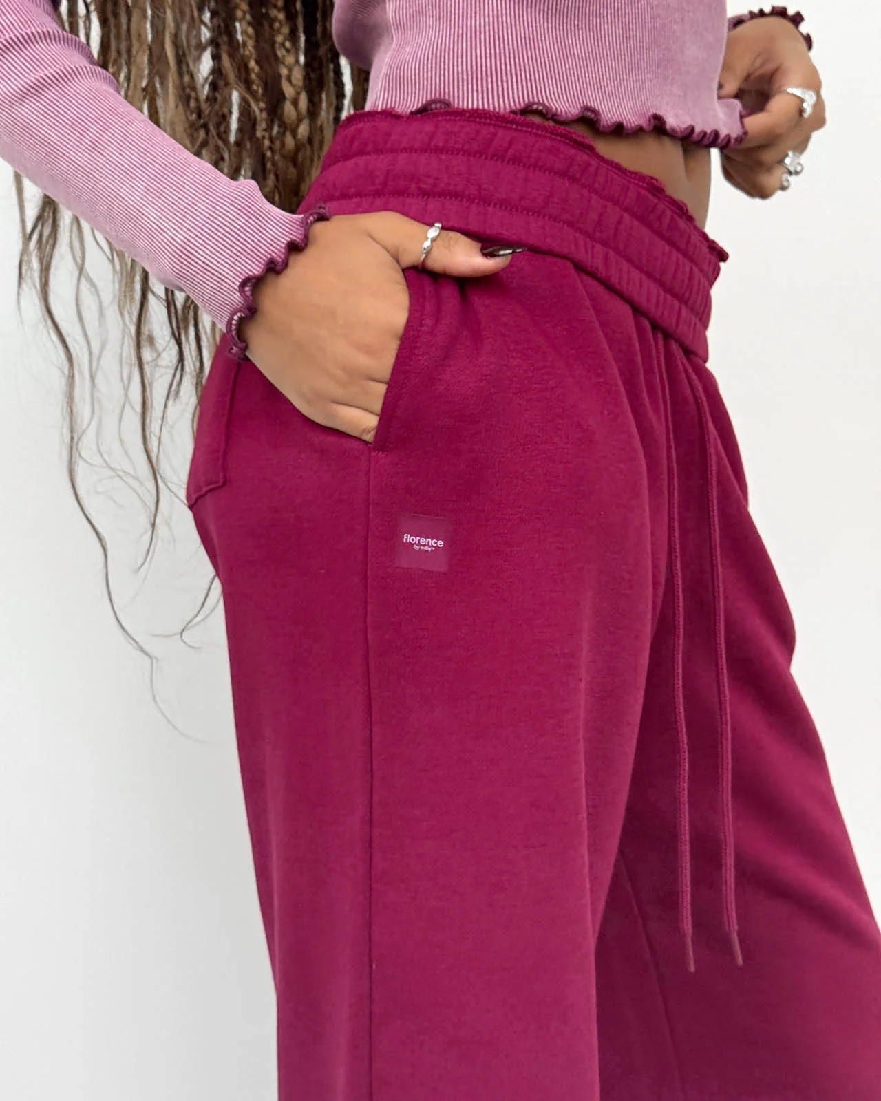 Cozy Crush Raw Hem Wide Leg Pant - Image 11