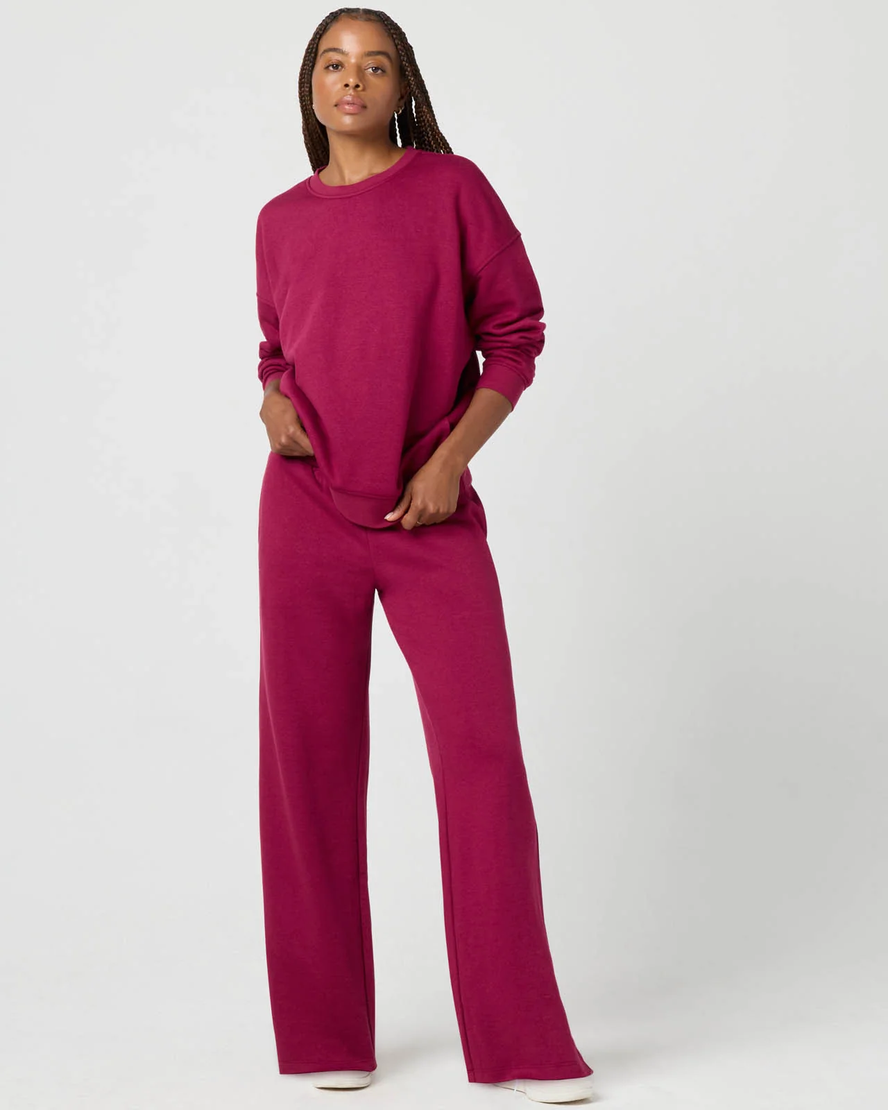 Cozy Crush Raw Hem Wide Leg Pant - Image 12