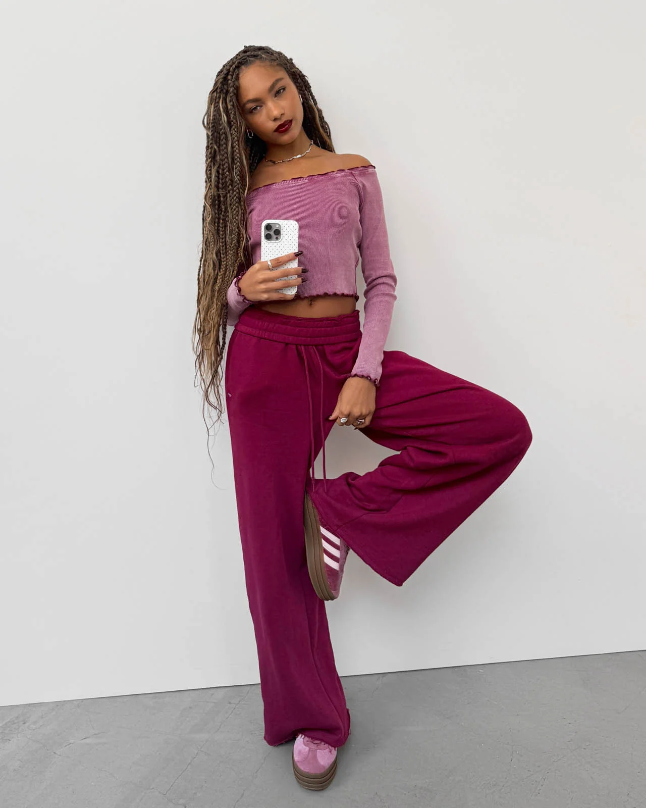 Cozy Crush Raw Hem Wide Leg Pant - Image 7