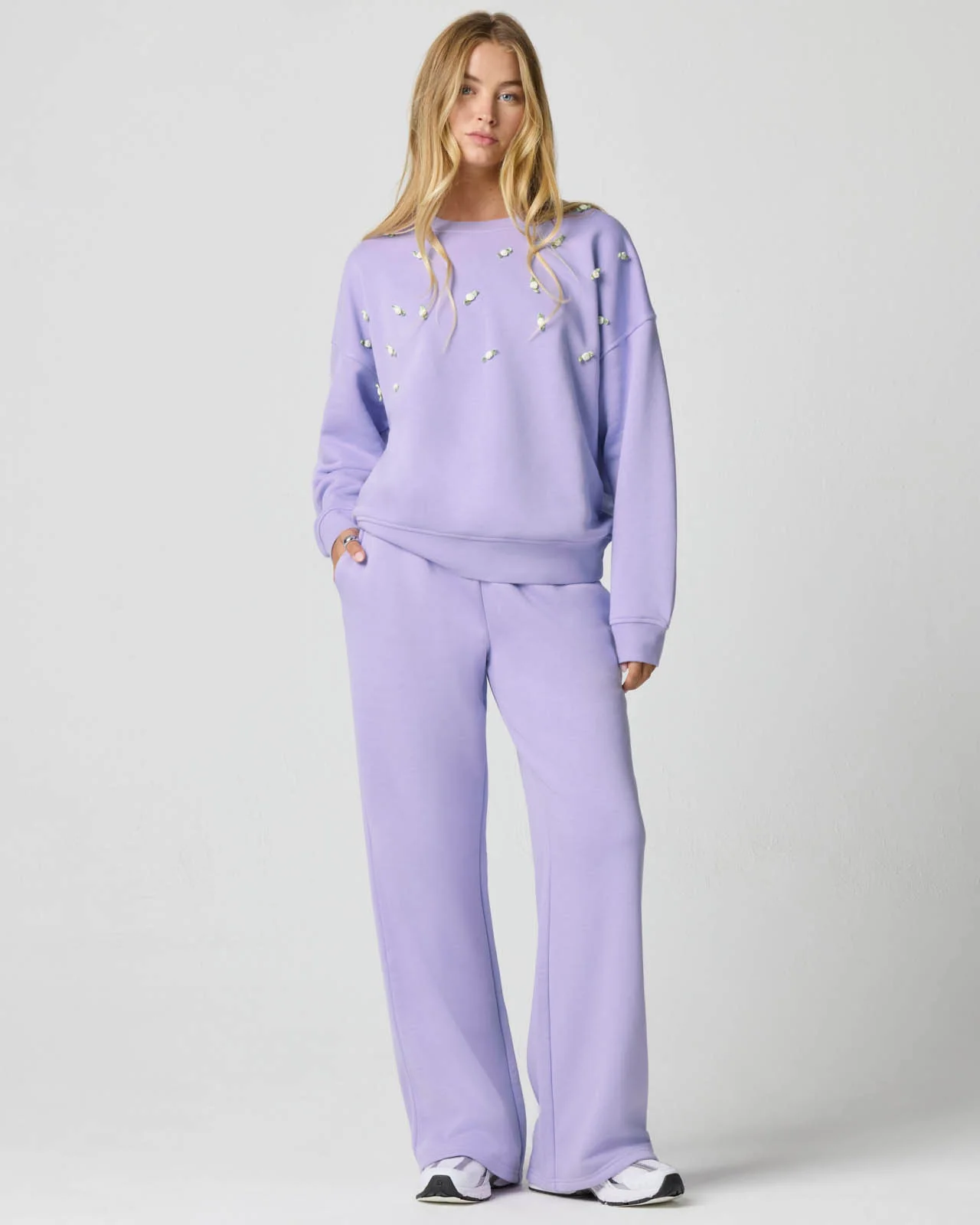 Cozy Crush Rosette Oversized Sweatshirt - Image 10