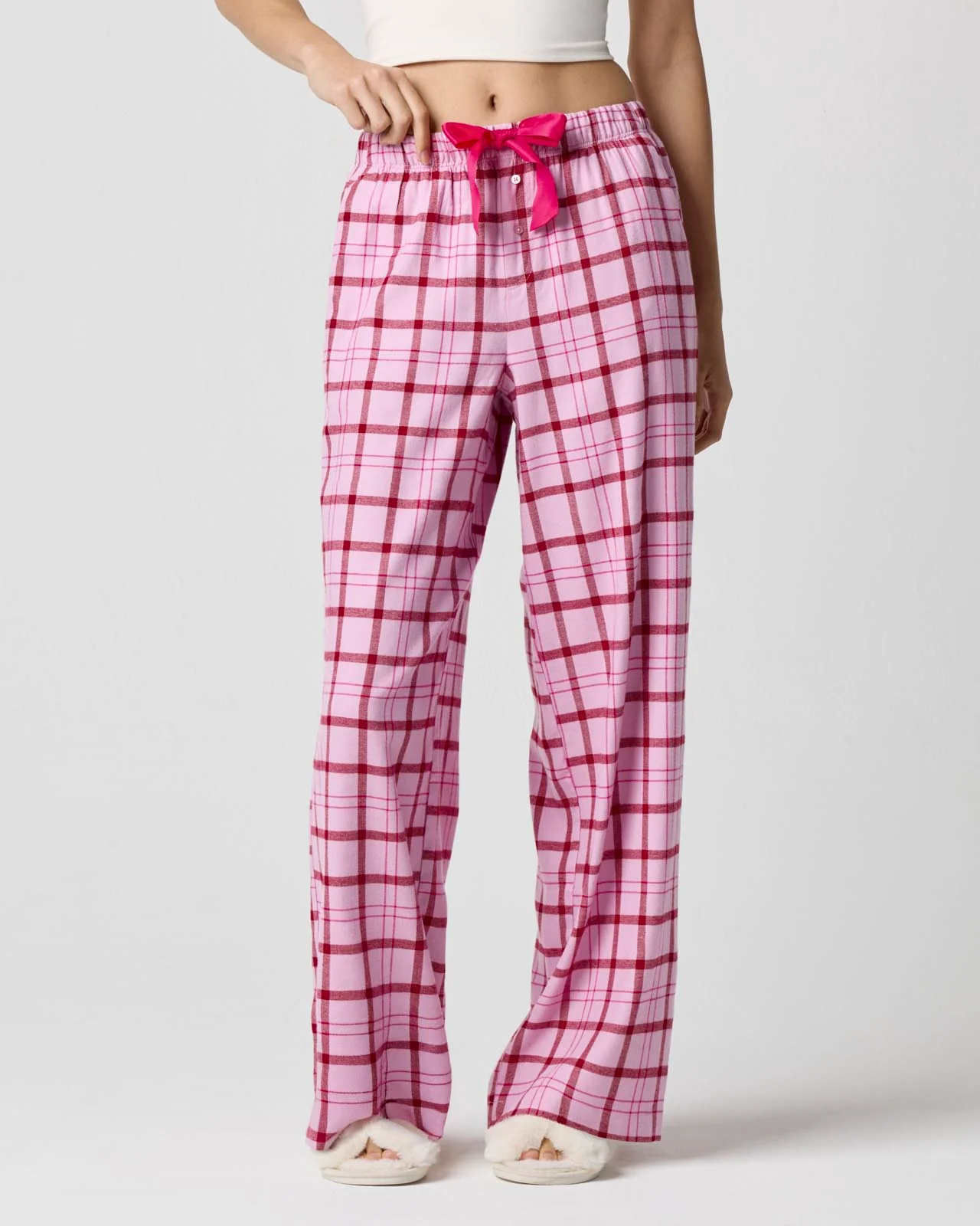Cozy Flannel Bow Sleep Pant