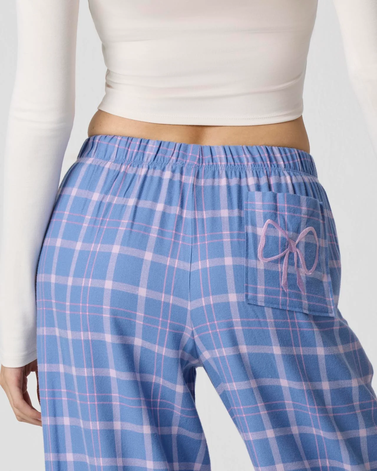 Cozy Flannel Bow Sleep Pant - Image 19