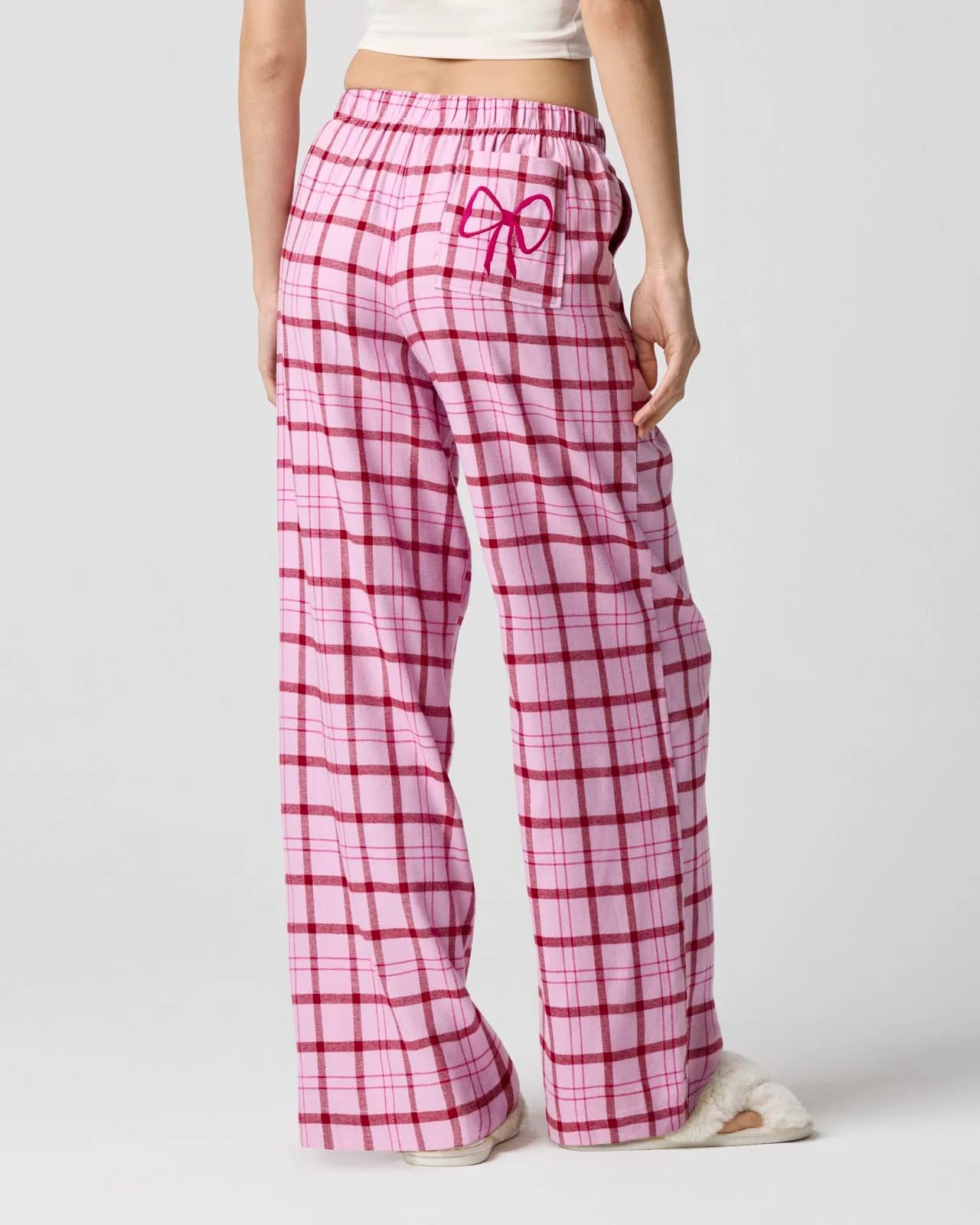 Cozy Flannel Bow Sleep Pant - Image 3