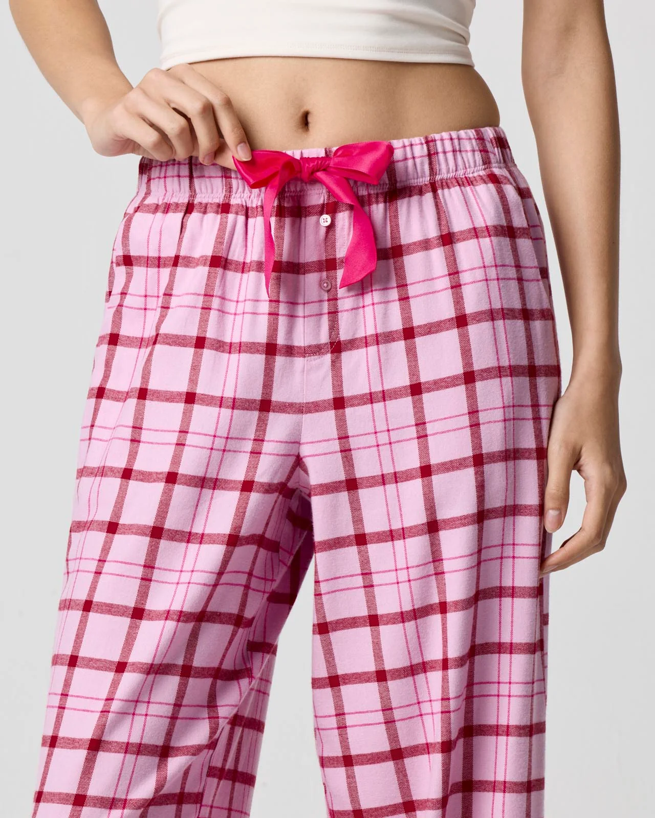 Cozy Flannel Bow Sleep Pant - Image 6