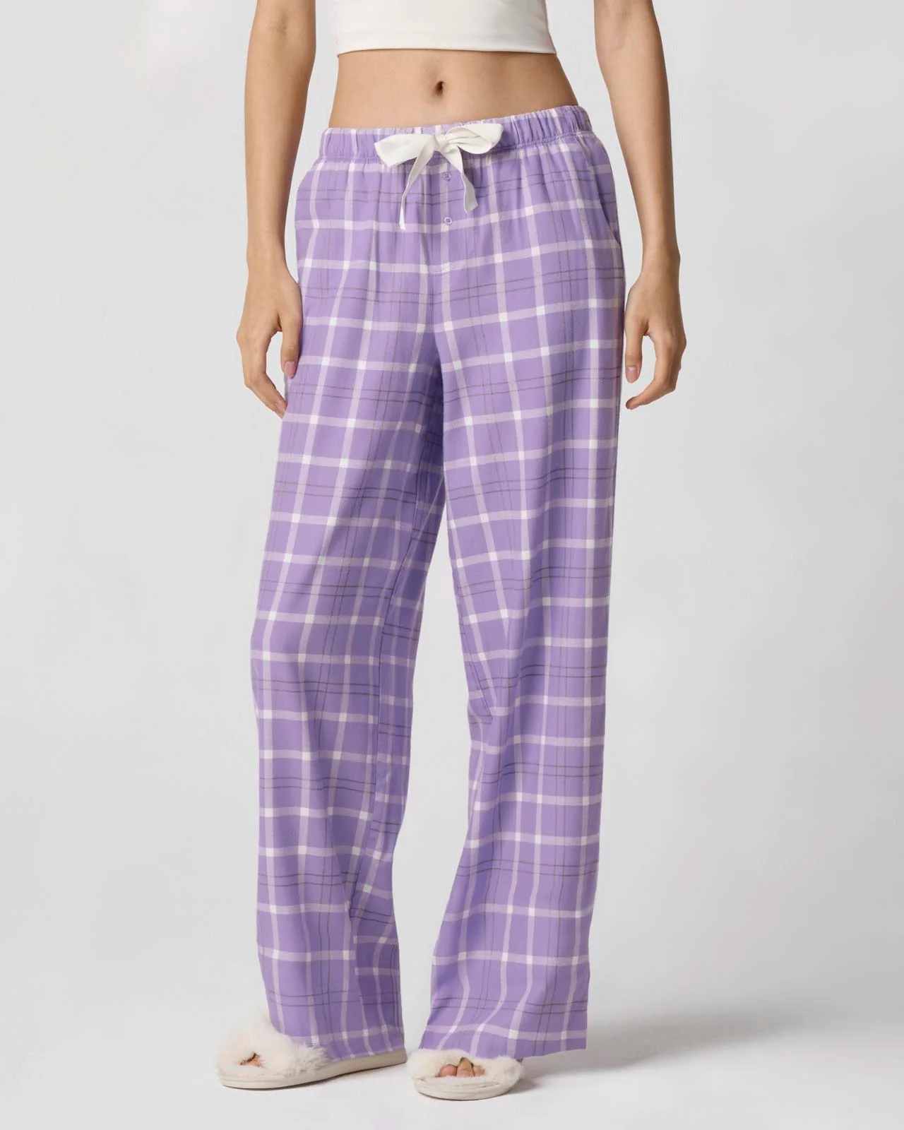 Cozy Flannel Bow Sleep Pant - Image 8
