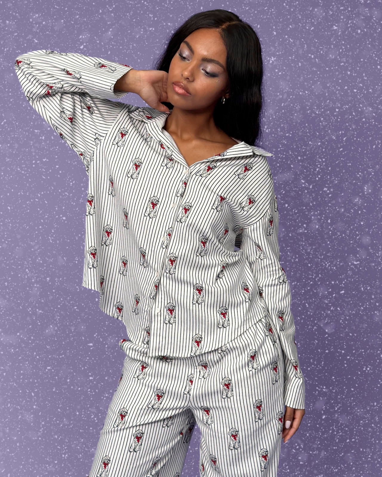 Cozy Flannel Sleep Shirt - Image 14