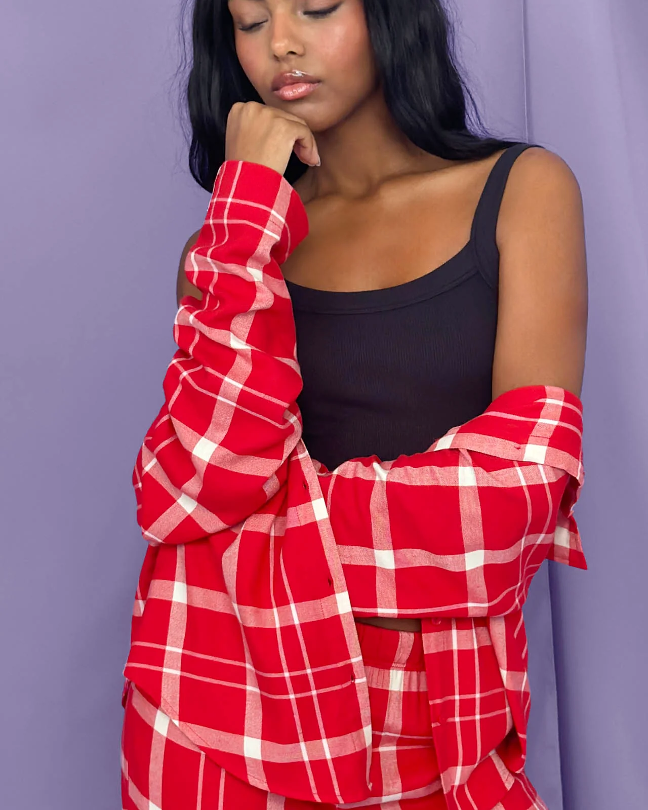 Cozy Flannel Sleep Shirt - Image 4