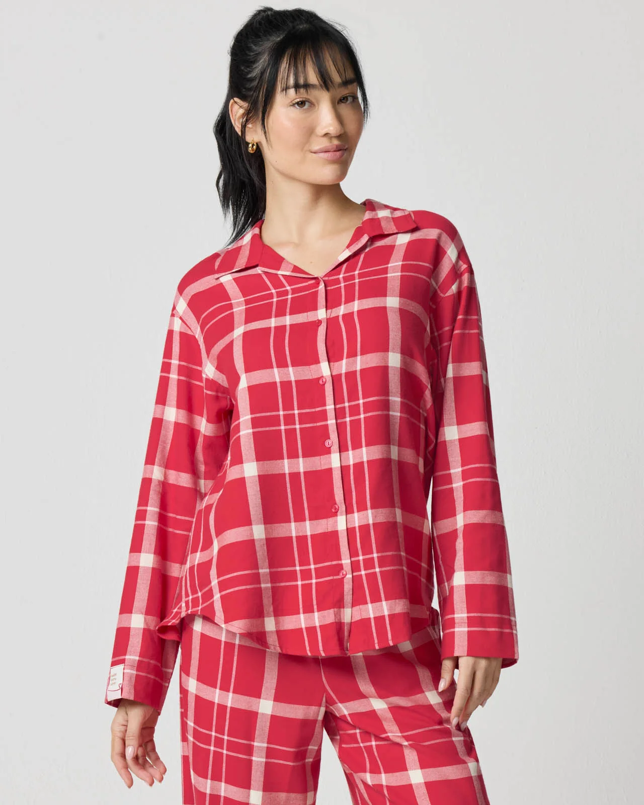 Cozy Flannel Sleep Shirt - Image 5