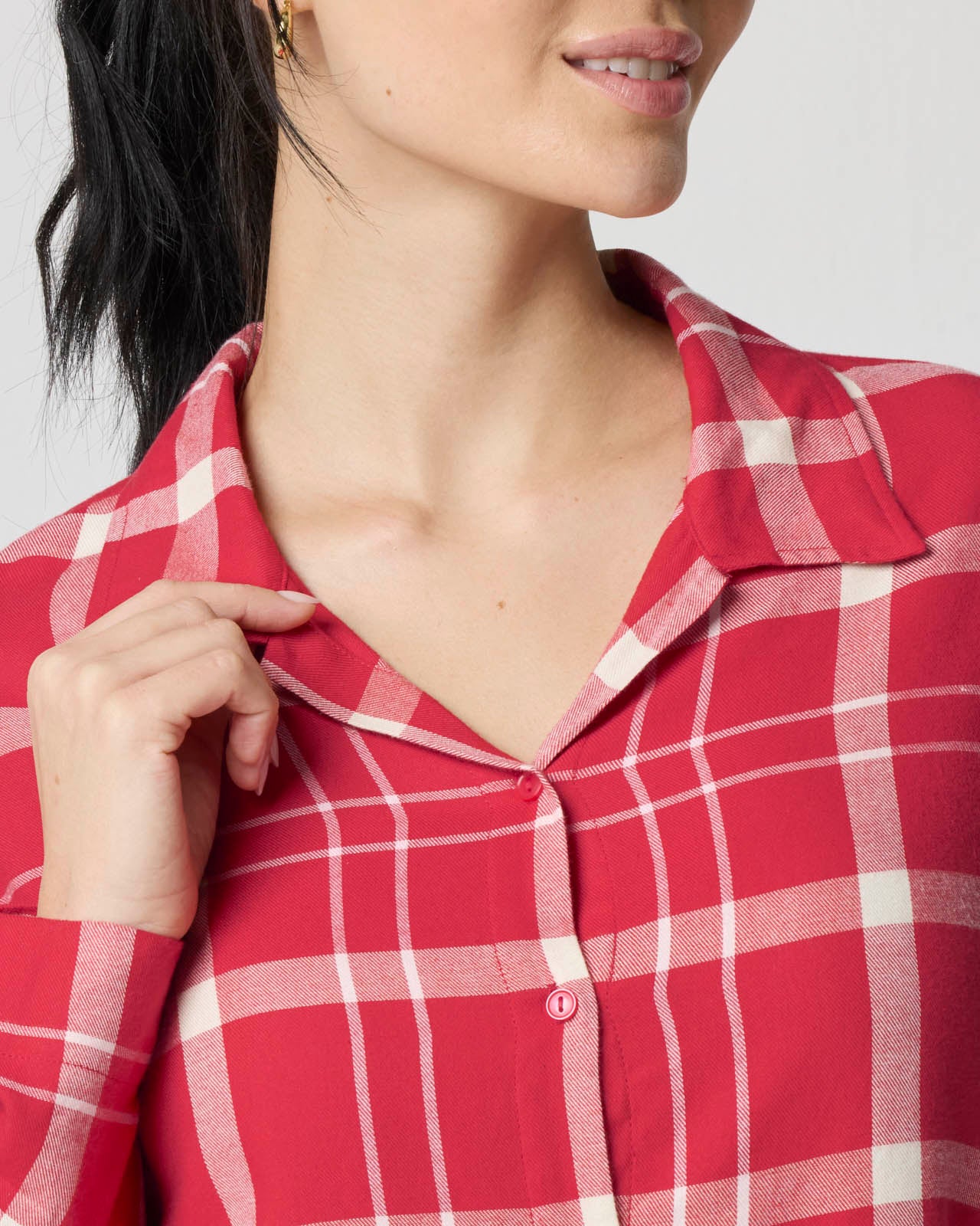 Cozy Flannel Sleep Shirt - Image 8