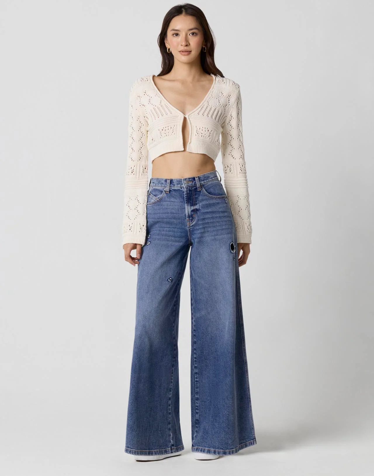 Cropped Knit Cardi - Image 5