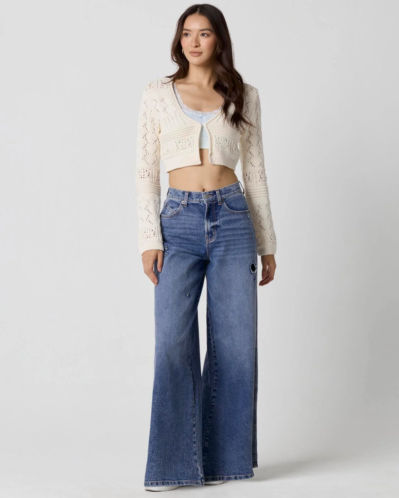 Cropped Knit Cardi - Image 6