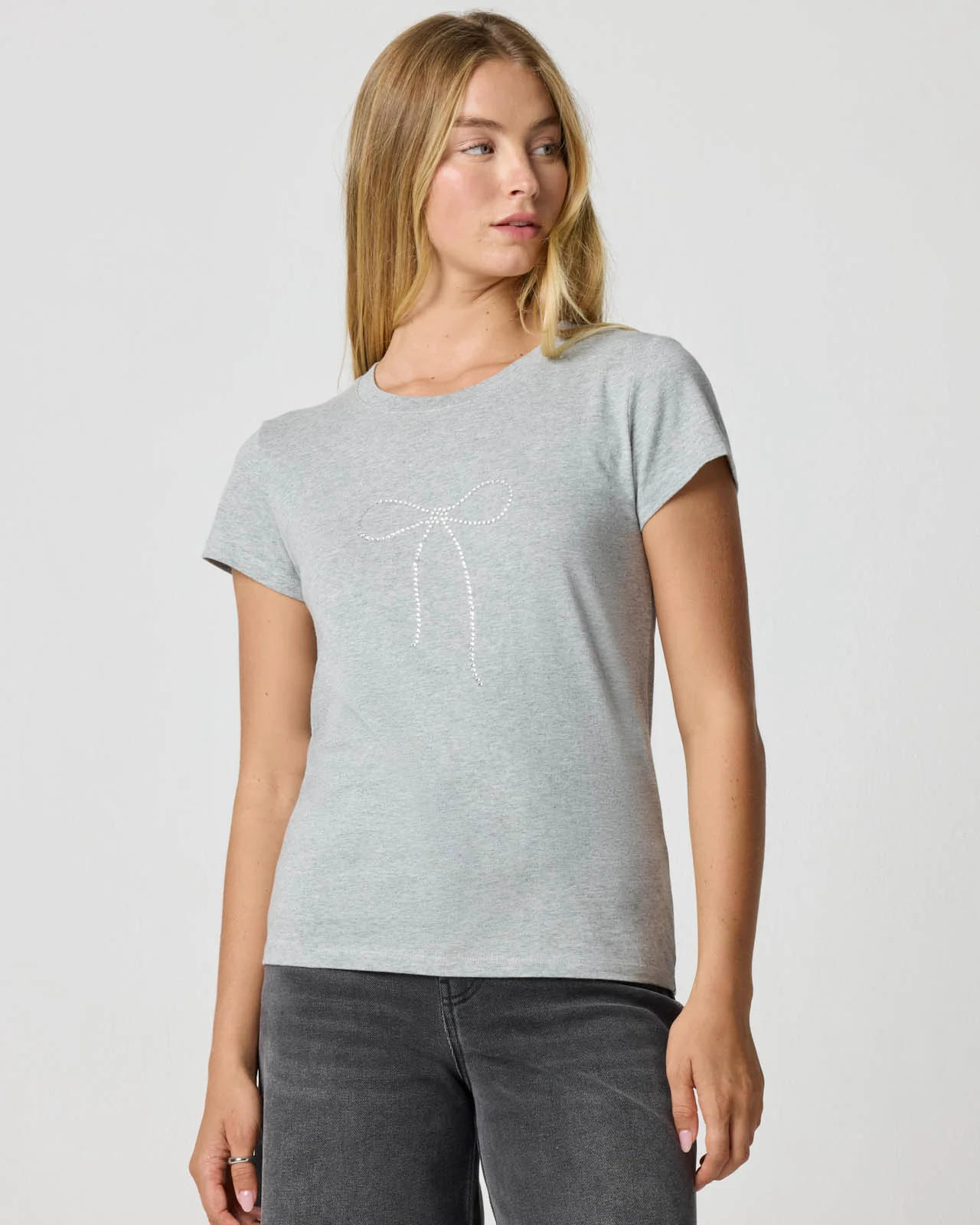 Crystal Bow Tee