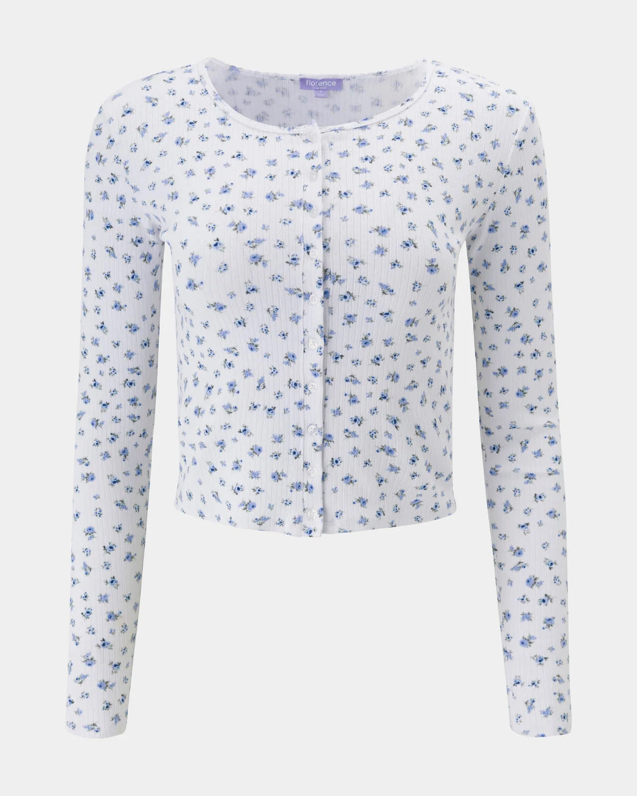 Ditsy Button Down Cardi - Image 12