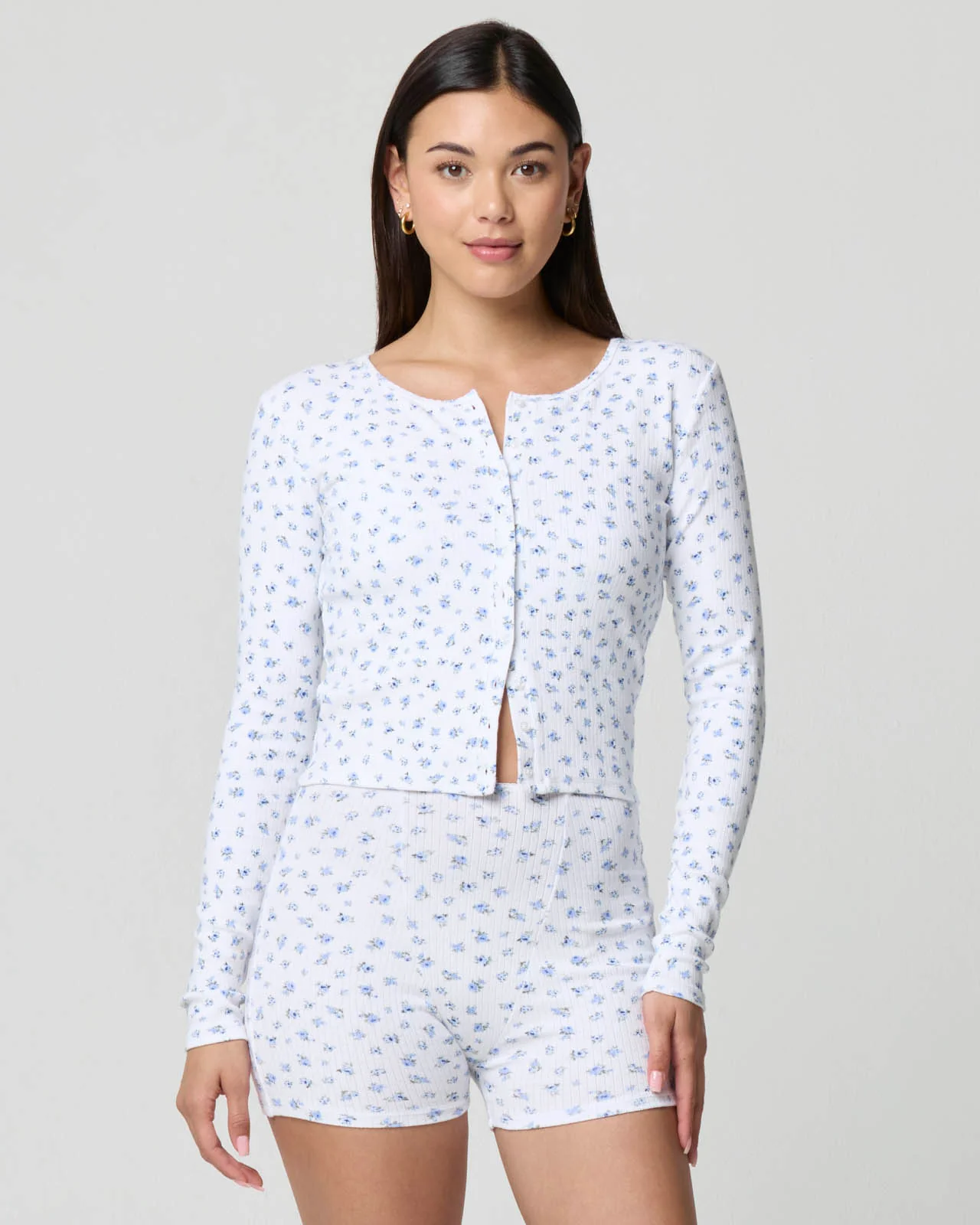 Ditsy Button Down Cardi - Image 14