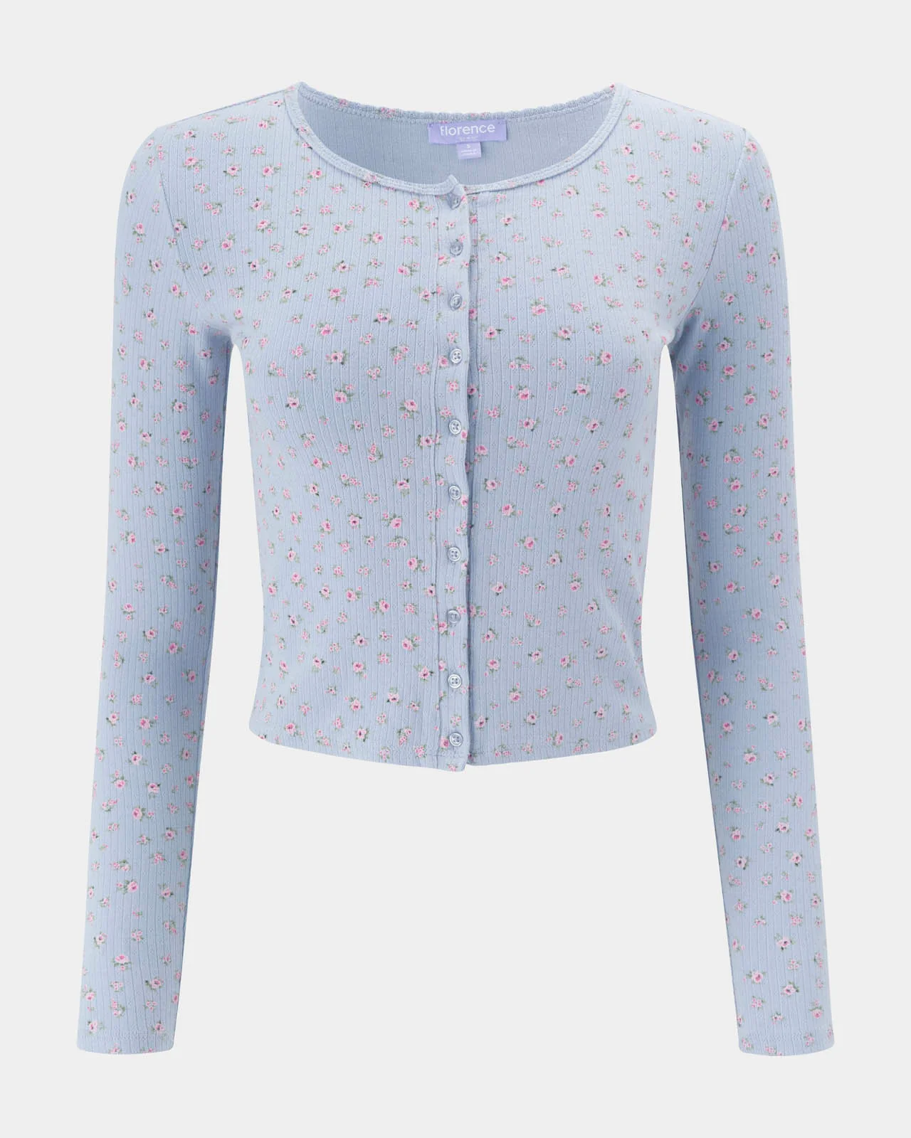 Ditsy Button Down Cardi - Image 2
