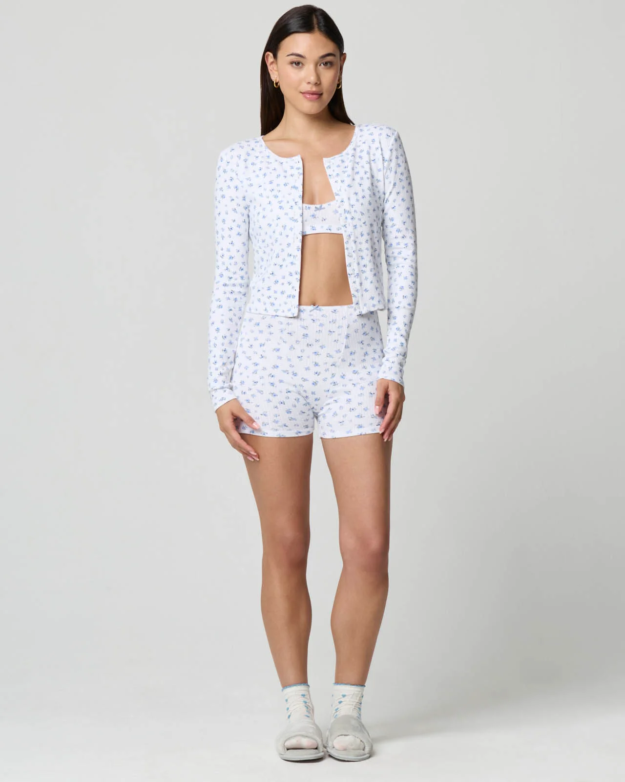 Ditsy Button Down Cardi - Image 21