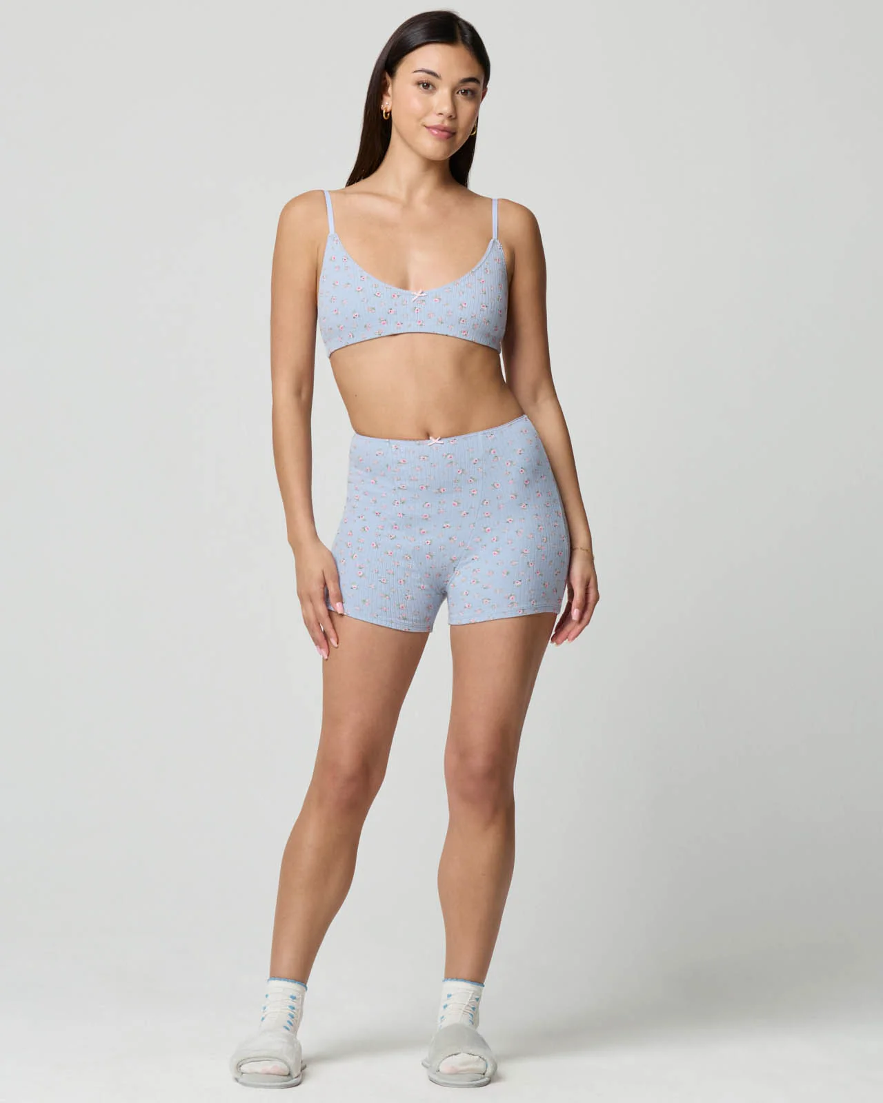 Ditsy Pointelle Bralette & Boxer Set - Image 20