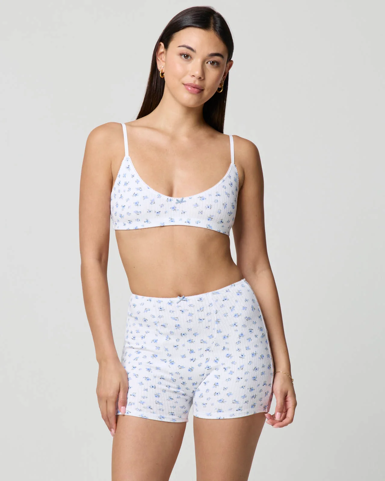 Ditsy Pointelle Bralette & Boxer Set - Image 5